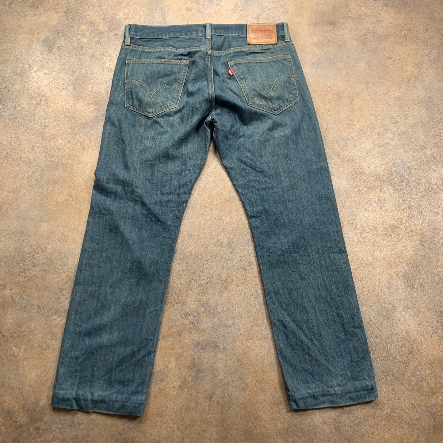 LEVI'S Jeans W34 L30 Mens Regular Fit Straight Blue