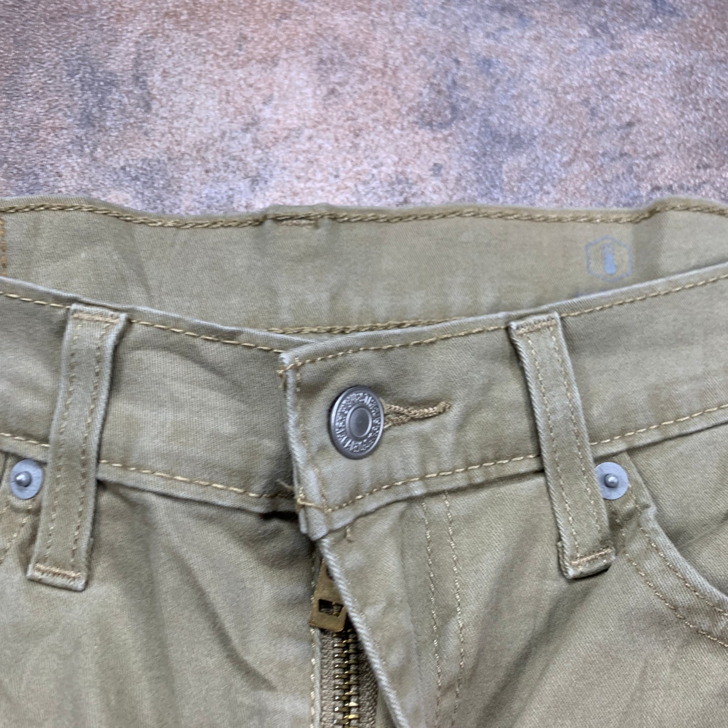 LEVI'S 502 Jeans W30 L30 Mens Slim Fit Beige