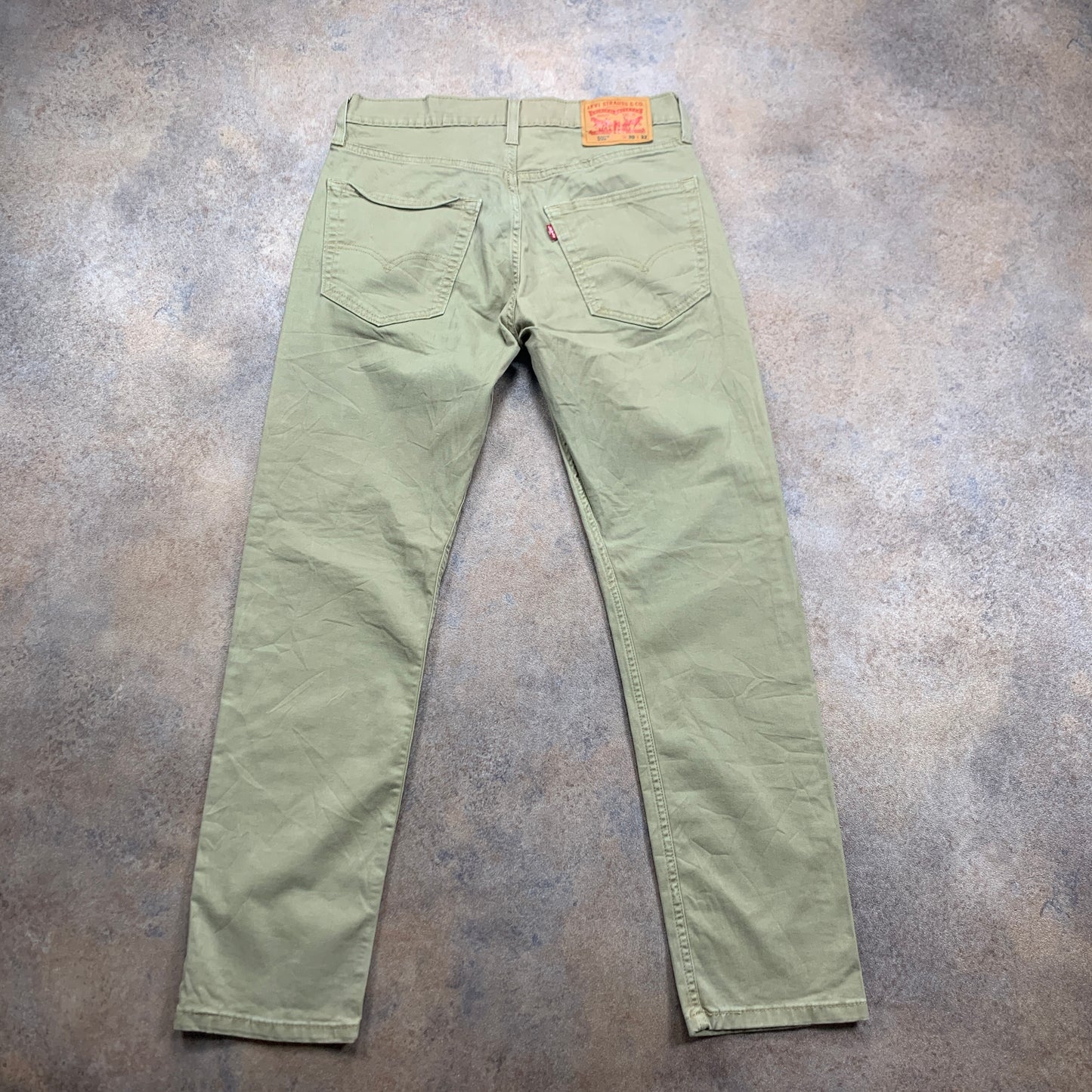 LEVI'S 502 Jeans W30 L30 Mens Slim Fit Beige