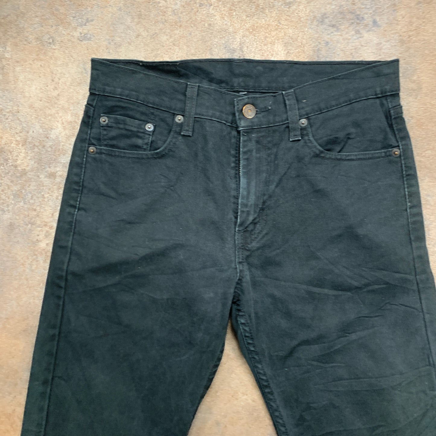 LEVI'S 513 Jeans W29 L32 Mens Slim Fit Black