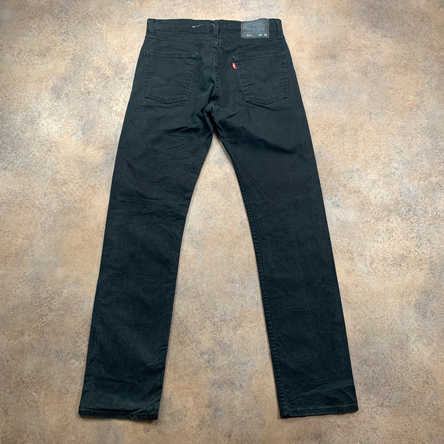LEVI'S 513 Jeans W29 L32 Mens Slim Fit Black