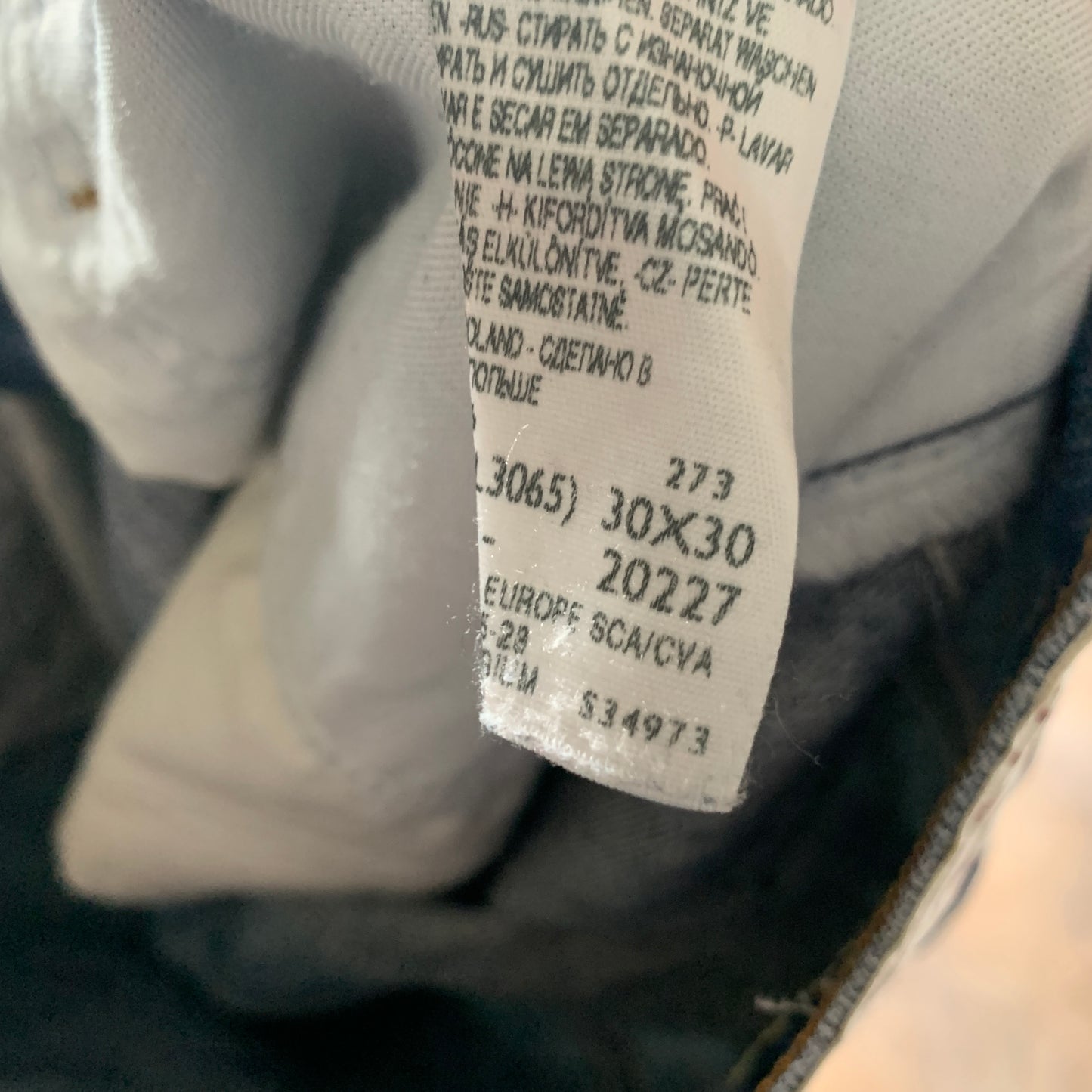 Vintage LEVI'S 506 Jeans W30 L29 Mens Regular Fit Straight Blue