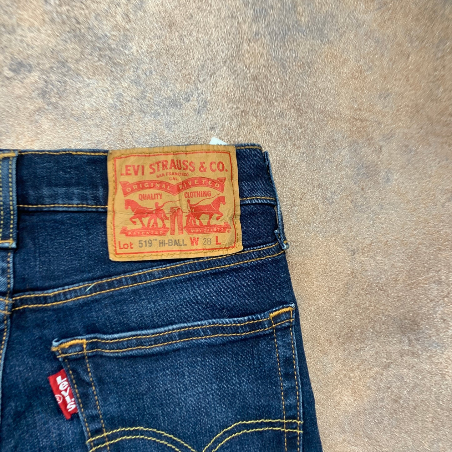 LEVI'S 519 Jeans W28 L30 Mens Skinny Fit Blue