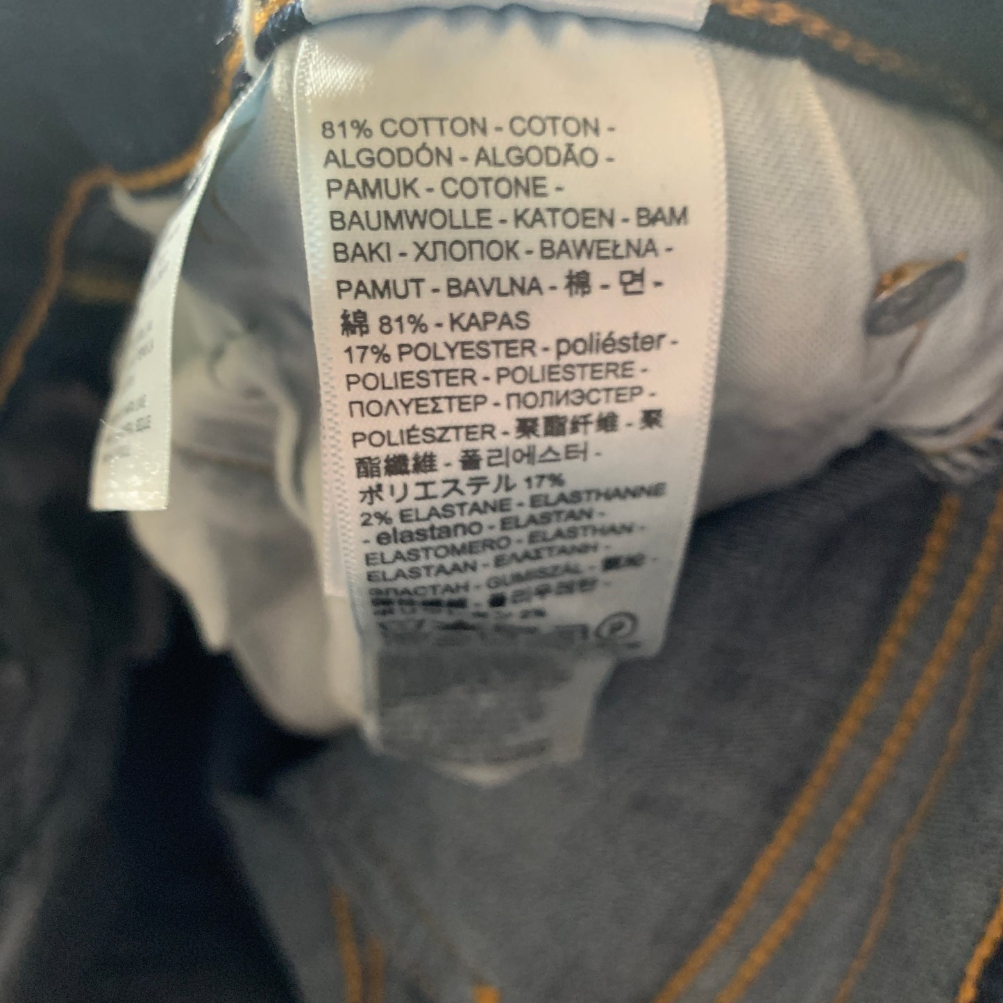 LEVI'S 519 Jeans W28 L30 Mens Skinny Fit Blue