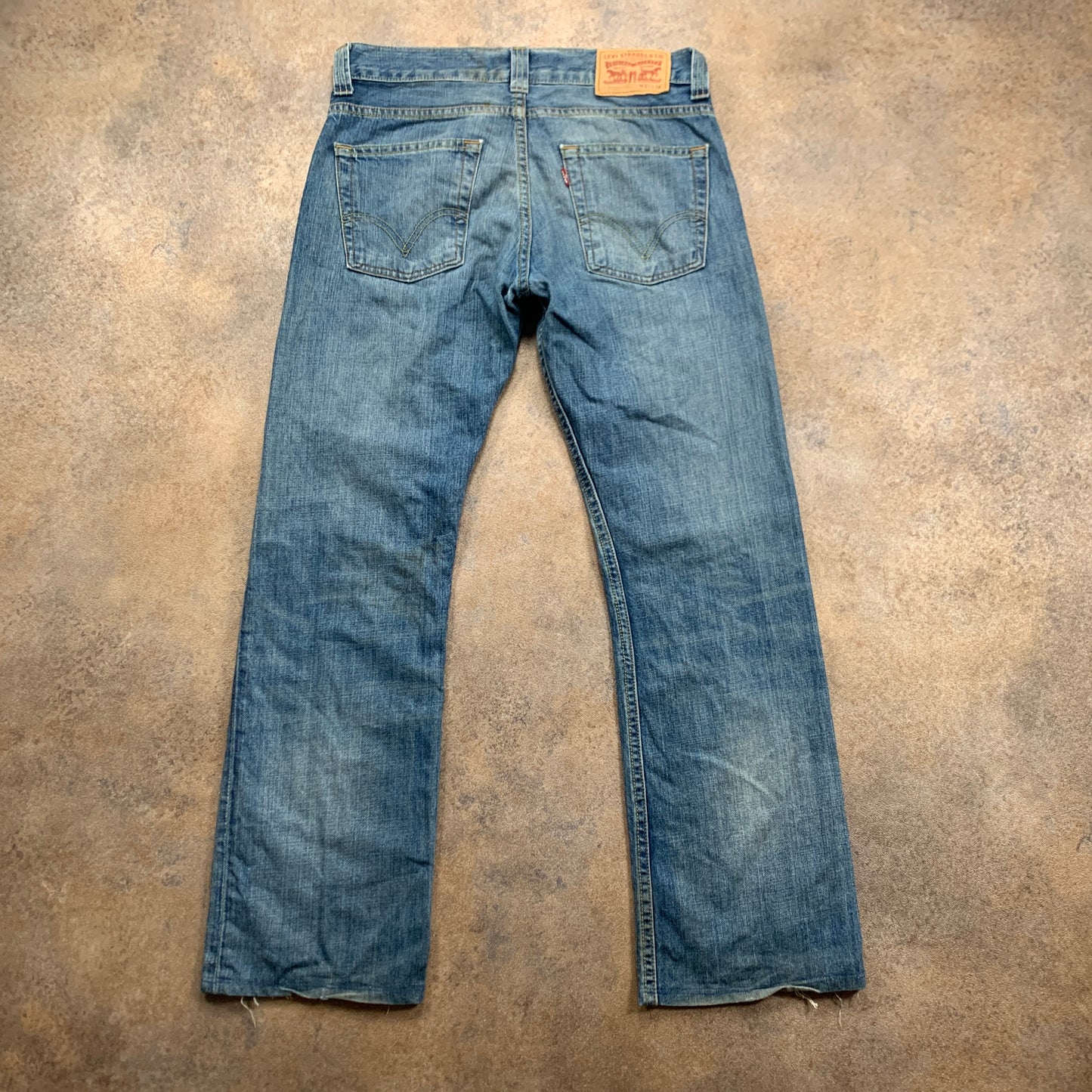 LEVI'S 506 Jeans W30 L29 Mens Regular Fit Straight Blue