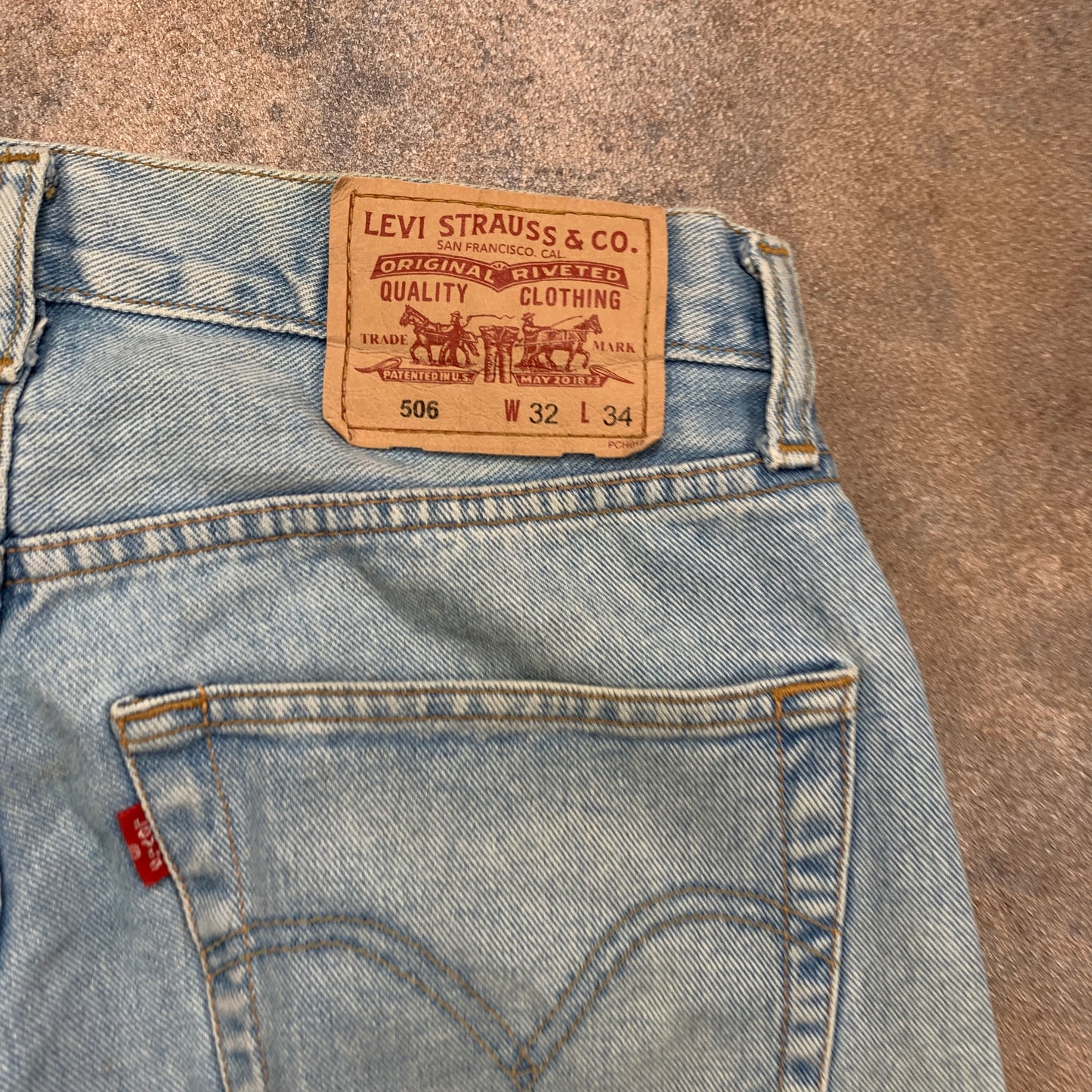 Vintage LEVI'S 506 Jeans W32 L31 Mens Regular Fit Straight Blue
