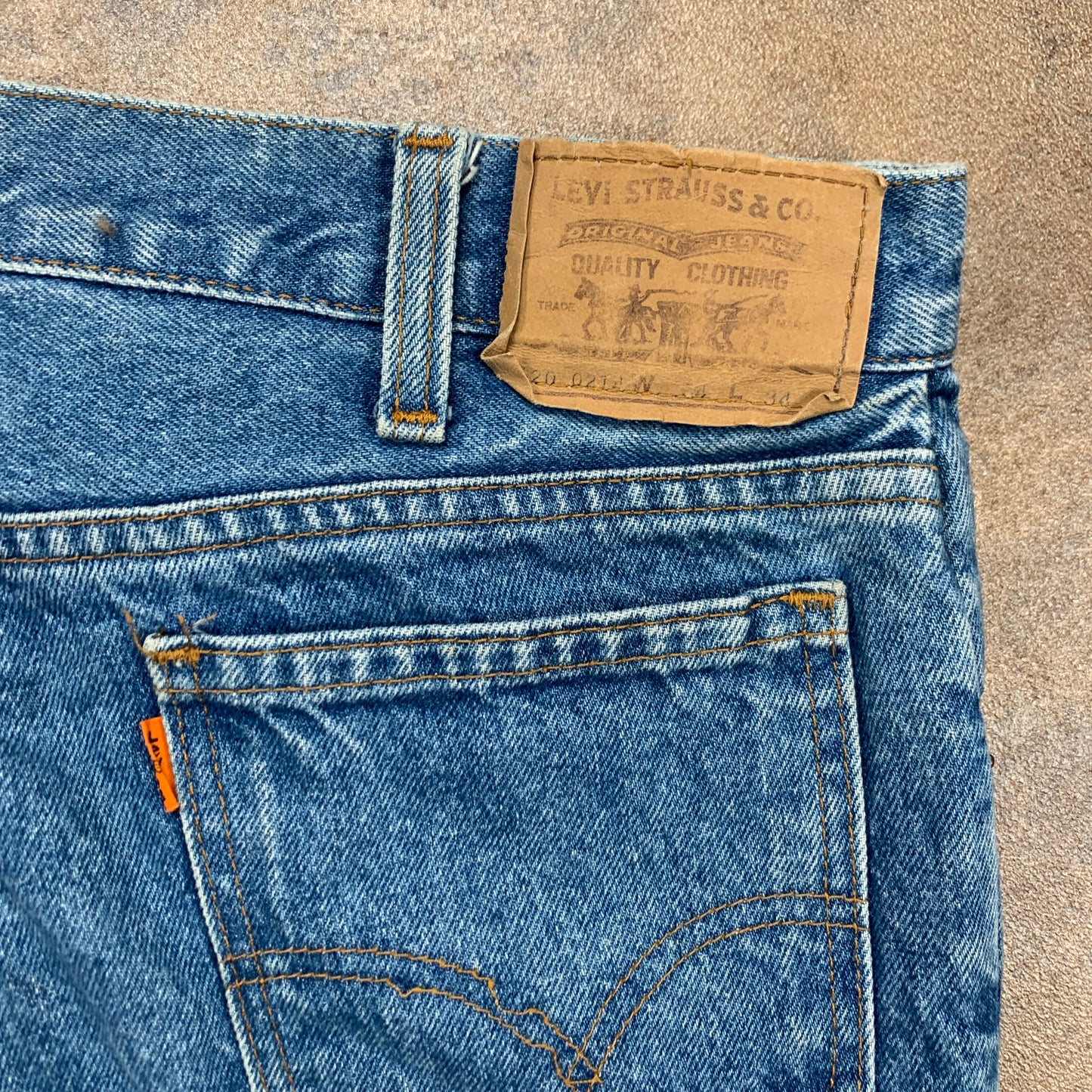 Vintage 1970s LEVI'S 620 Jeans W34 L30 Mens Regular Fit Straight Blue