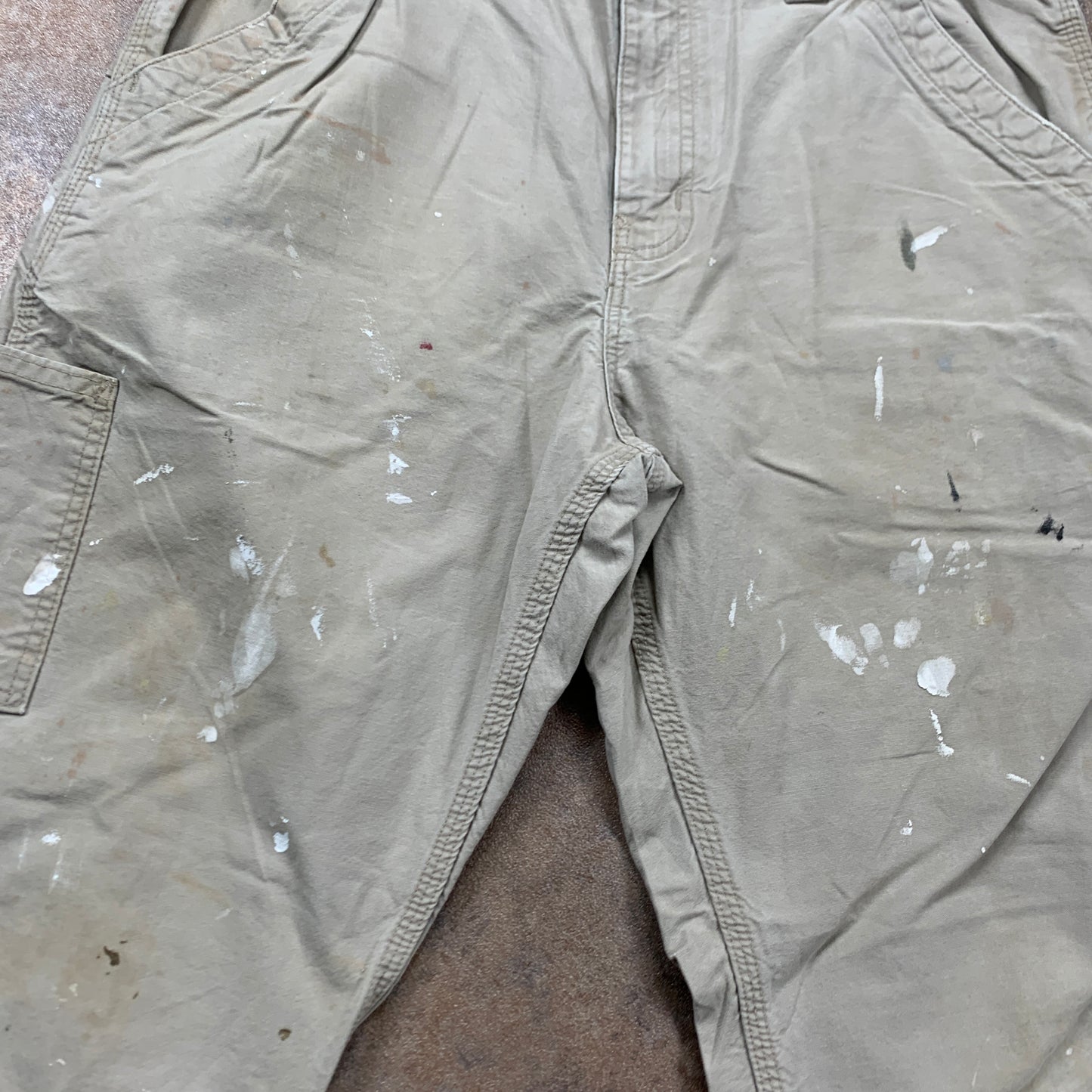 Vintage Carhartt Jeans W34 L30 Mens Relaxed Fit Straight Beige