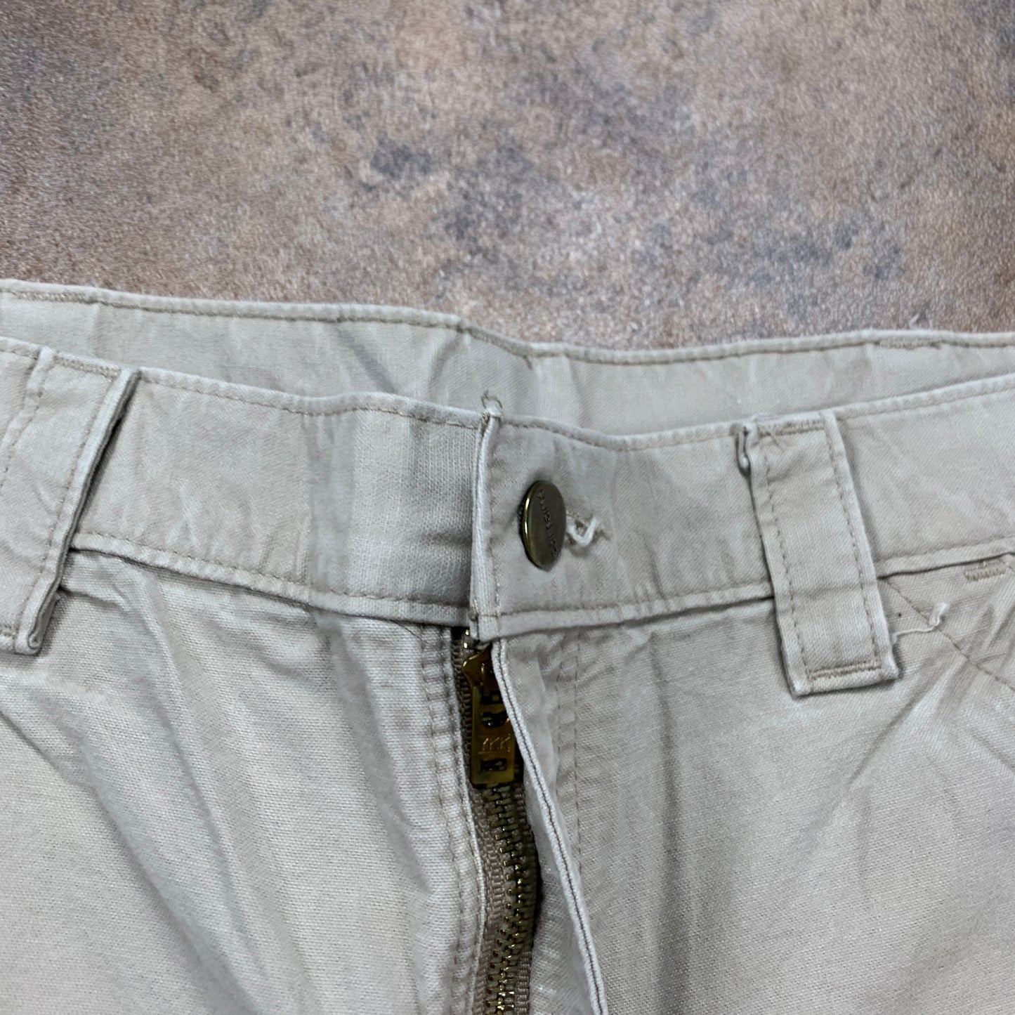Vintage Carhartt Jeans W34 L30 Mens Relaxed Fit Straight Beige