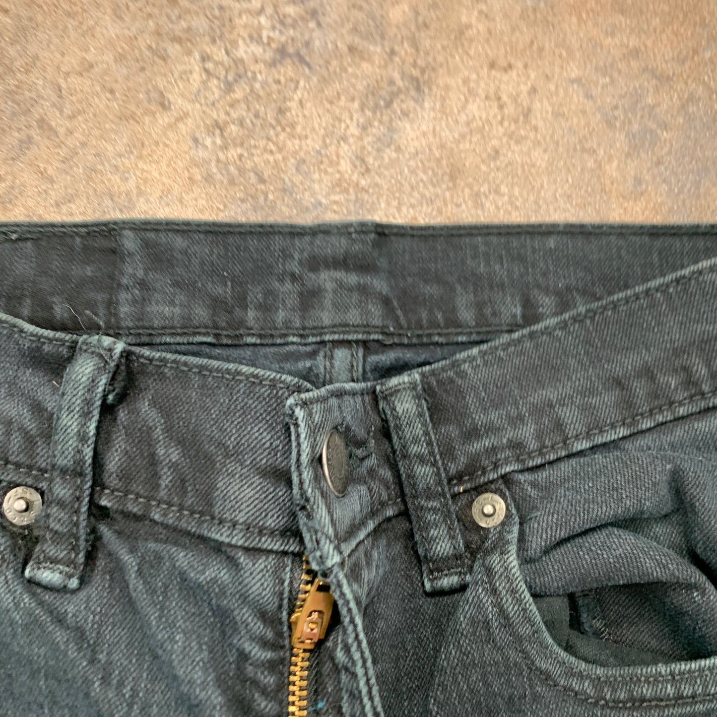 LEVI'S Jeans W28 L30 Mens Slim Fit Green