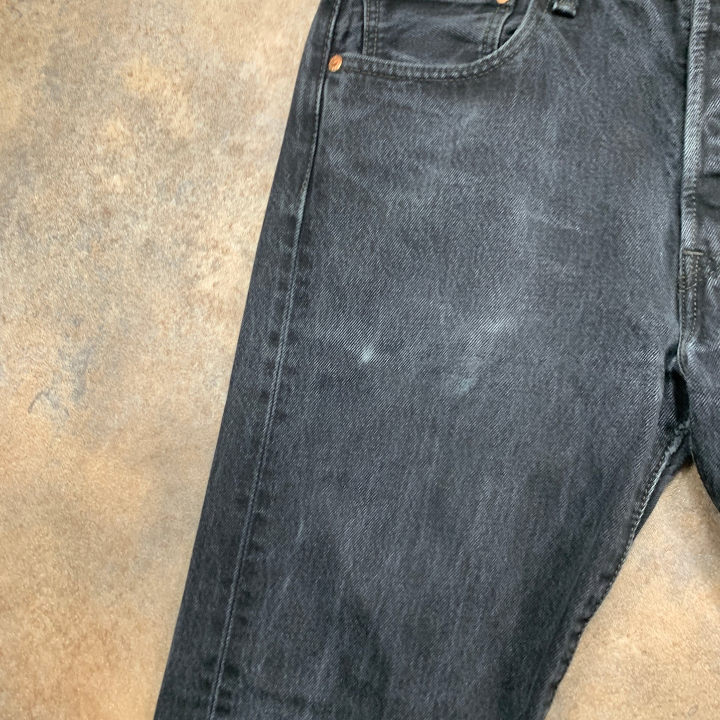 LEVI'S 501 Jeans W32 L34 Mens Regular Fit Straight Grey