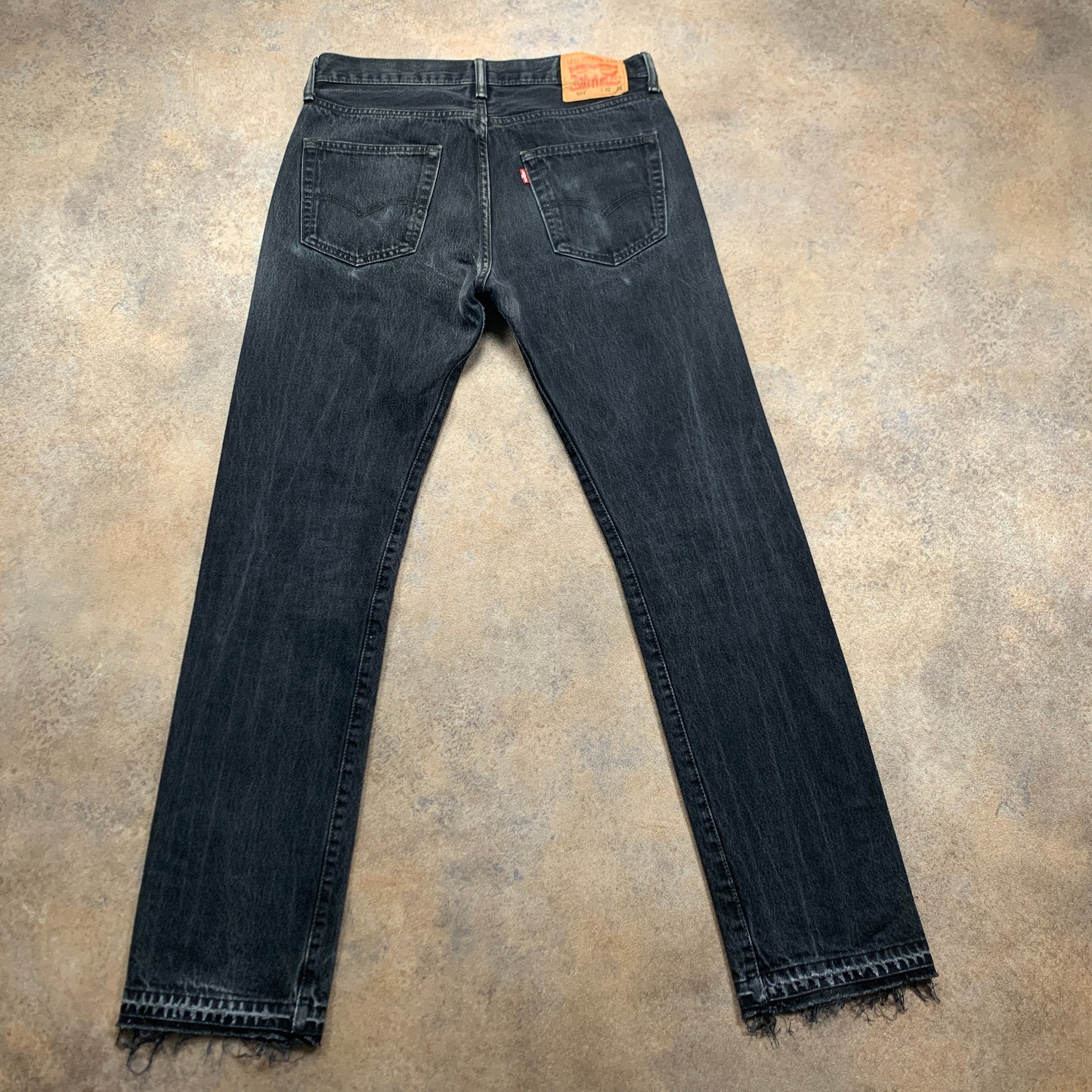 LEVI'S 501 Jeans W32 L34 Mens Regular Fit Straight Grey