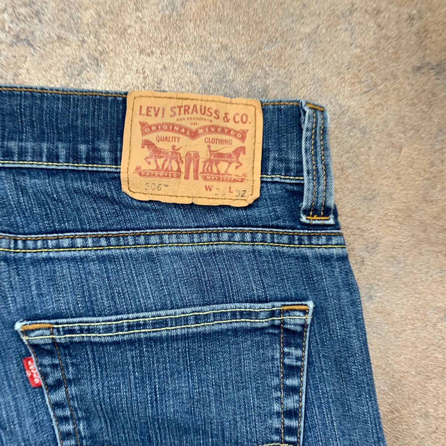 Vintage LEVI'S 506 Jeans W36 L30 Mens Regular Fit Straight Blue