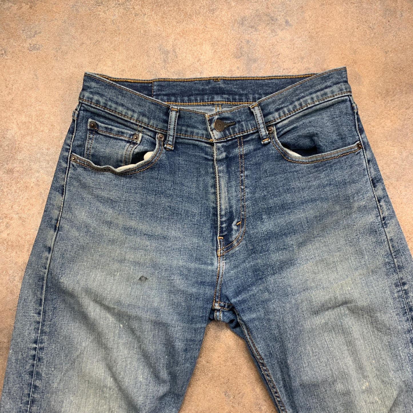 LEVI'S 505 Jeans W30 L30 Mens Regular Fit Straight Blue