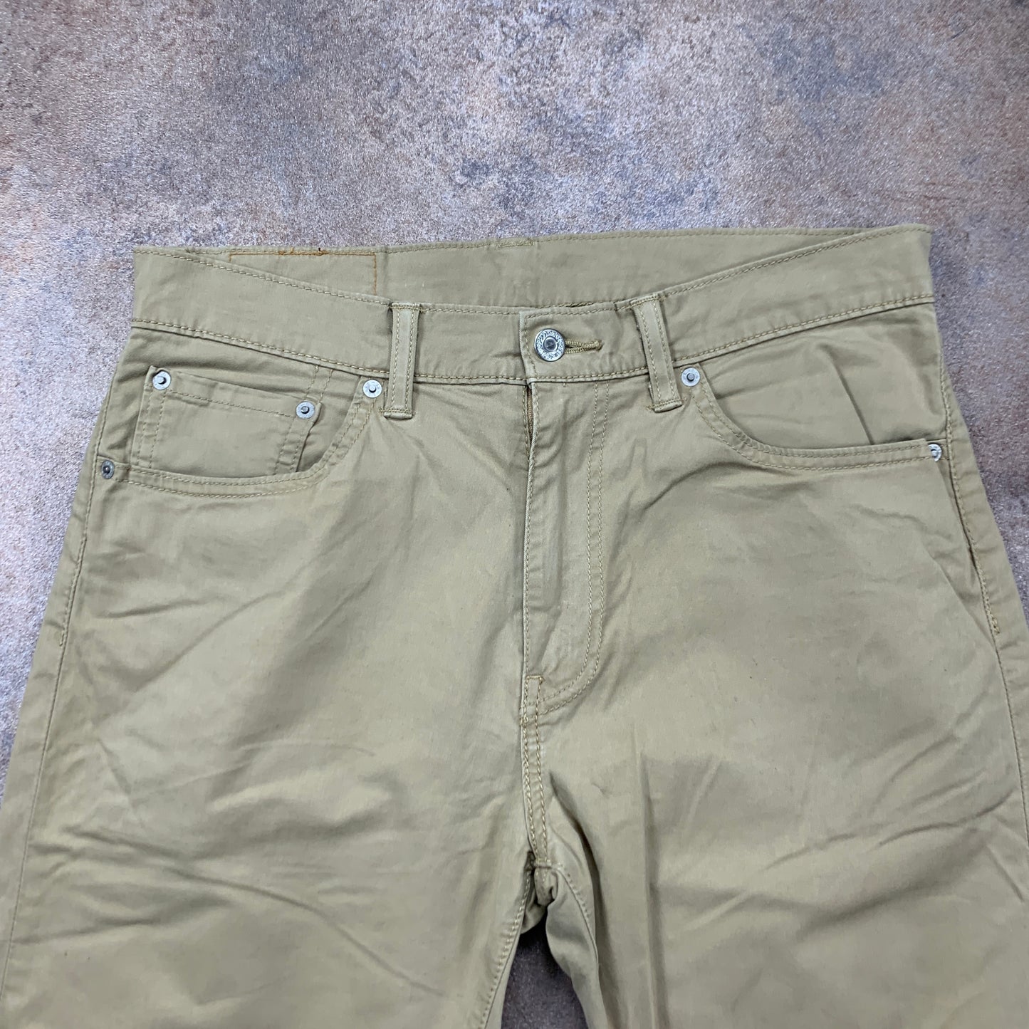 LEVI'S 751 Jeans W32 L30 Mens Regular Fit Straight Beige