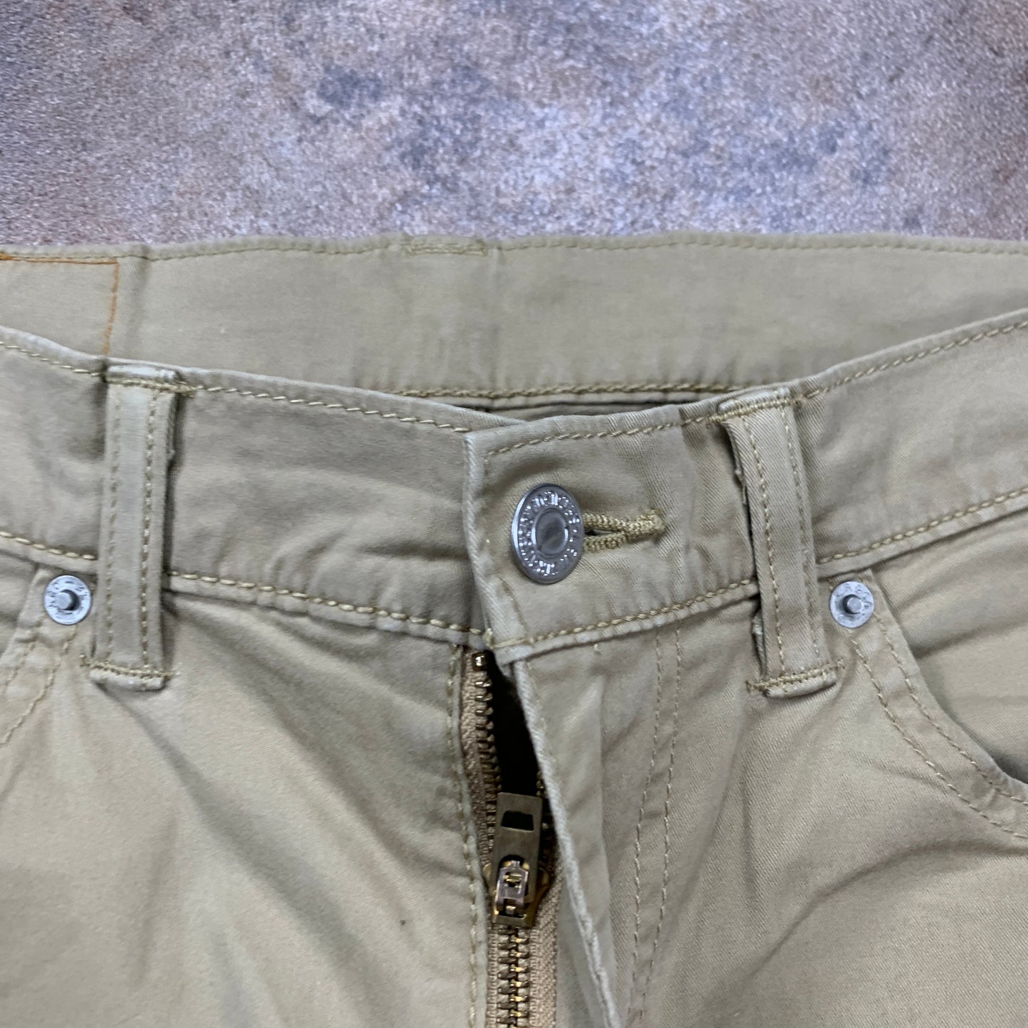 LEVI'S 751 Jeans W32 L30 Mens Regular Fit Straight Beige