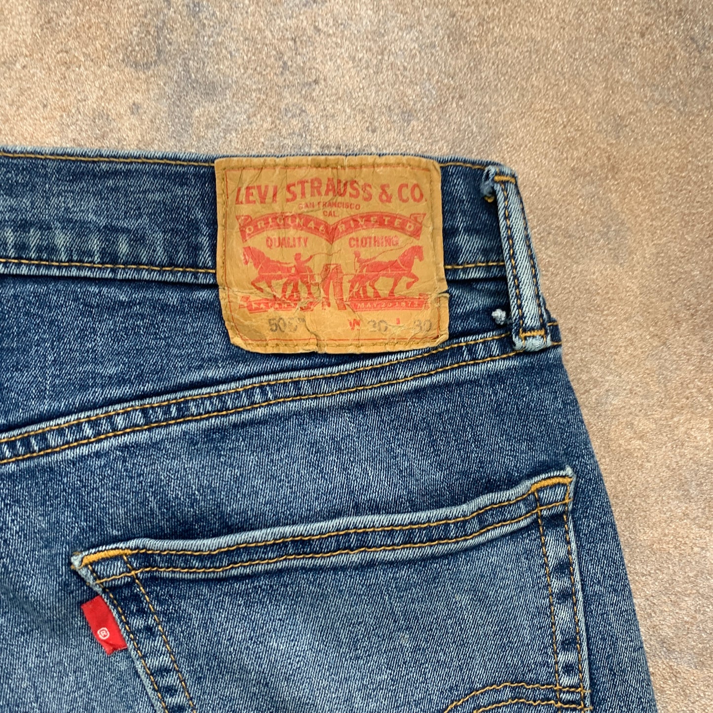 LEVI'S 505 Jeans W30 L30 Mens Regular Fit Straight Blue
