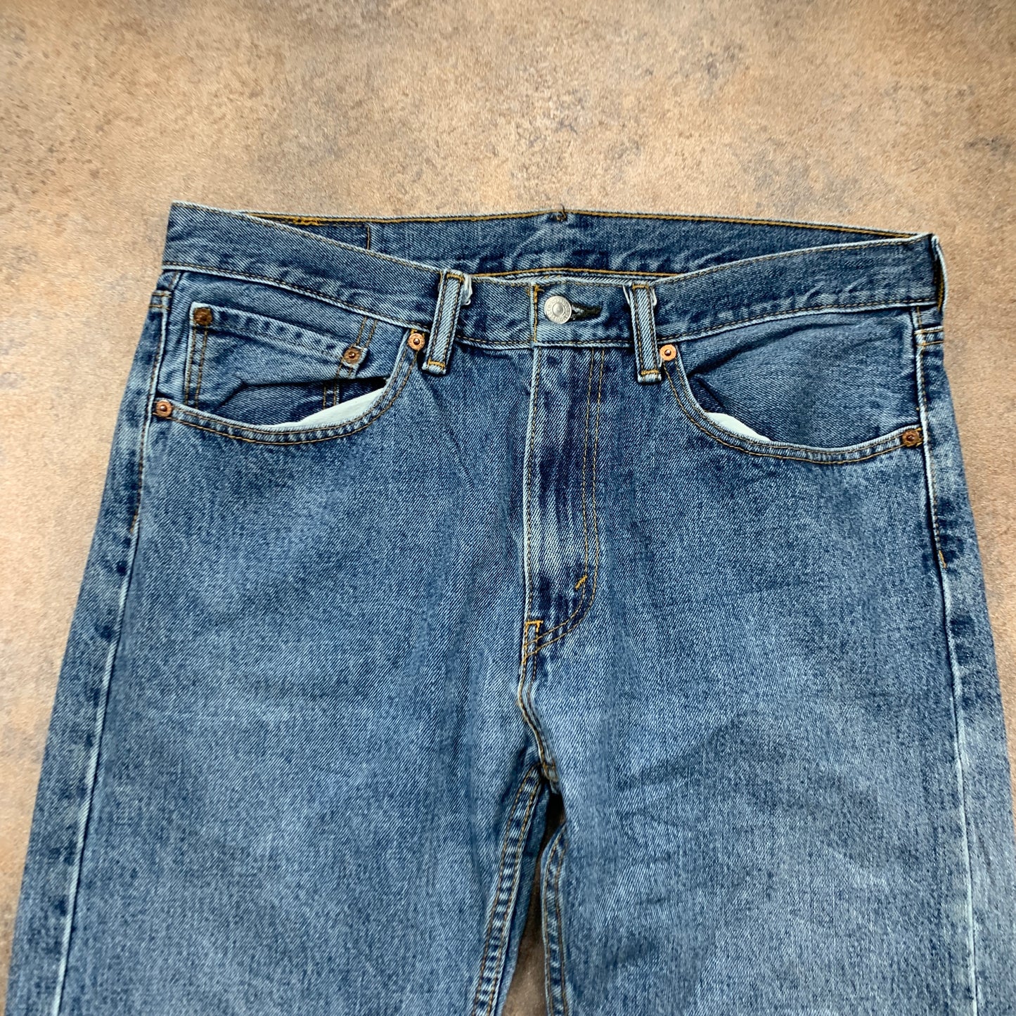 LEVI'S 505 Jeans W34 L30 Mens Regular Fit Straight Blue