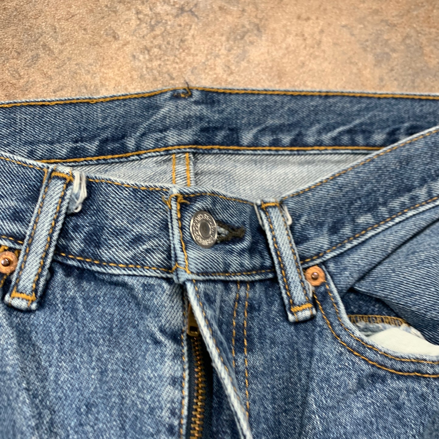 LEVI'S 505 Jeans W34 L30 Mens Regular Fit Straight Blue