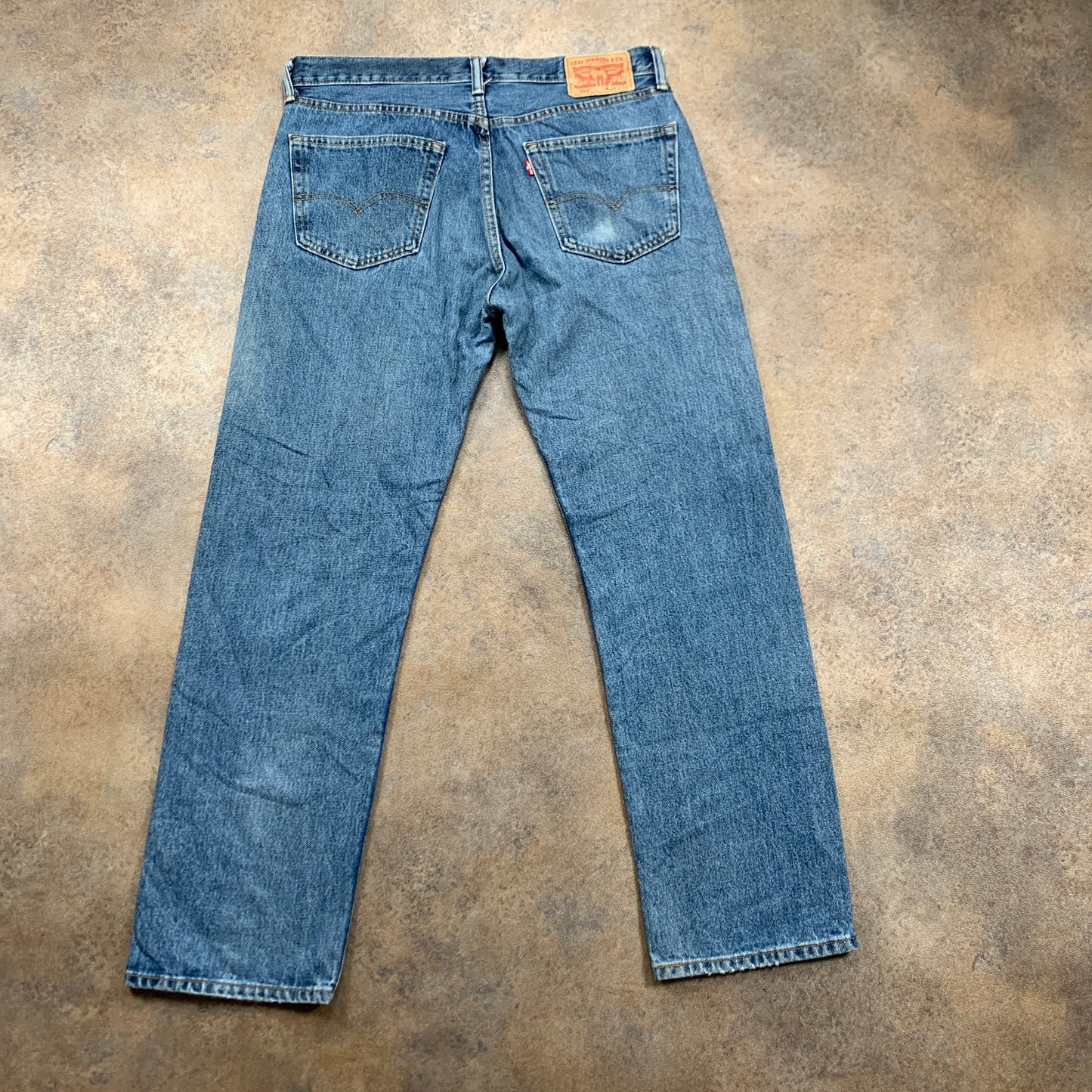LEVI'S 505 Jeans W34 L30 Mens Regular Fit Straight Blue