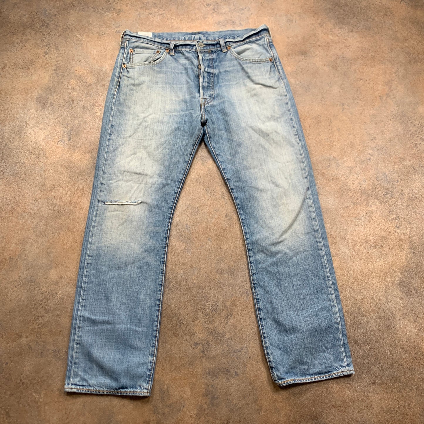 LEVI'S 501 Jeans W34 L30 Mens Regular Fit Straight Blue