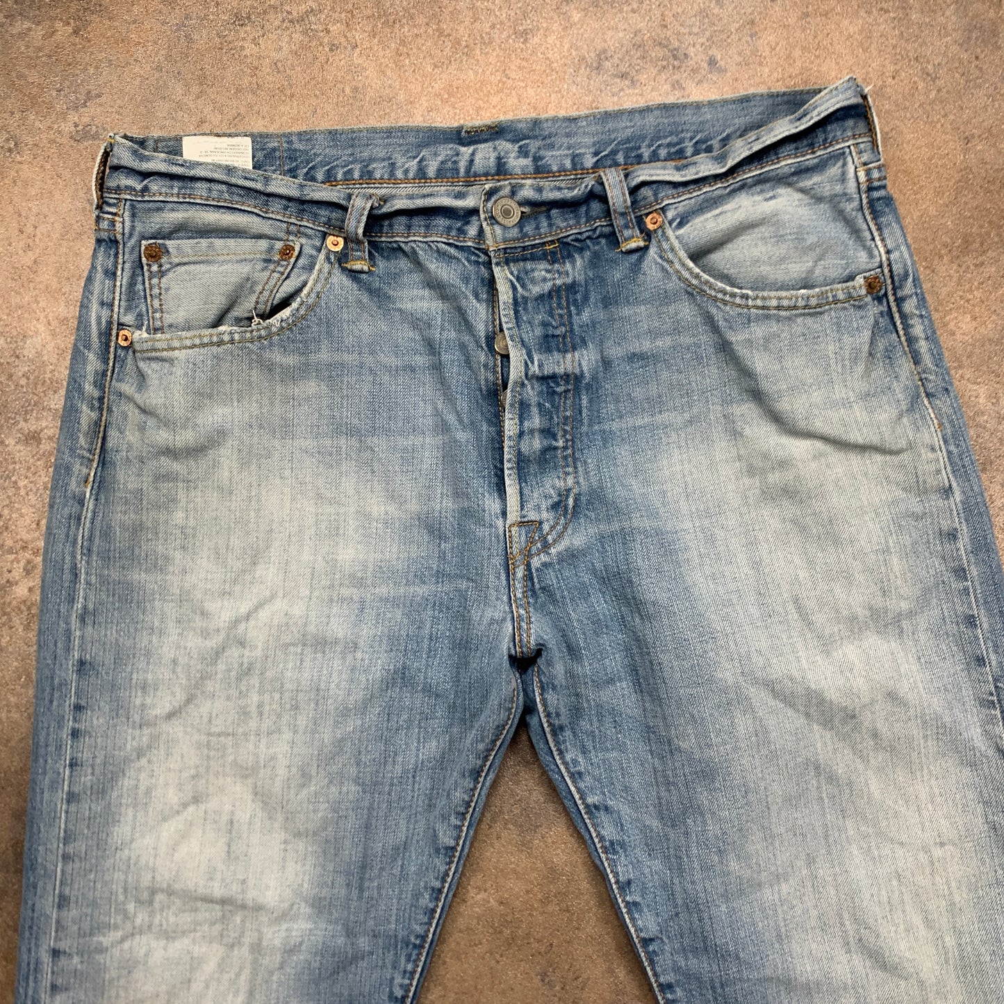 LEVI'S 501 Jeans W34 L30 Mens Regular Fit Straight Blue