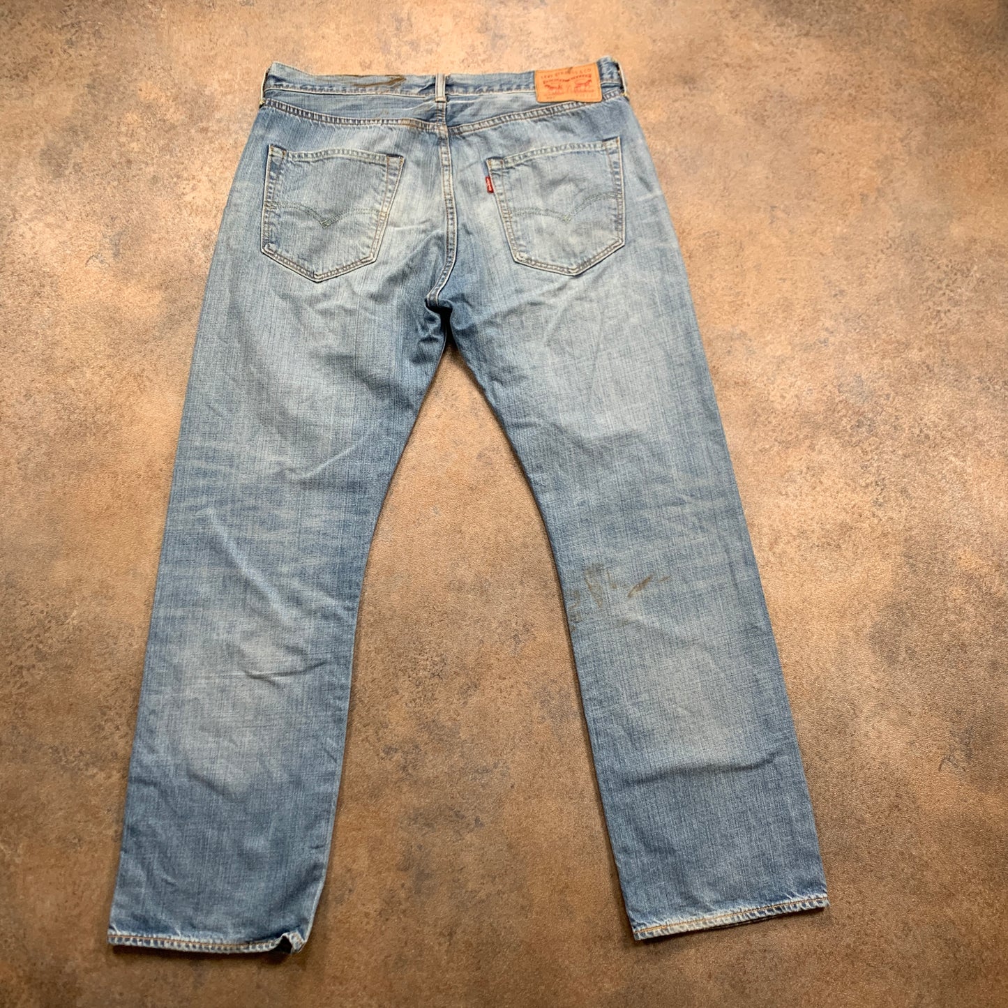 LEVI'S 501 Jeans W34 L30 Mens Regular Fit Straight Blue