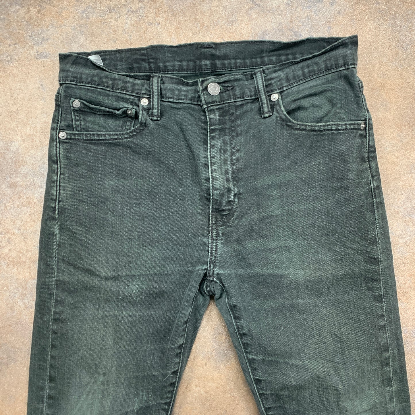 LEVI'S 510 Jeans W32 L30 Mens Skinny Fit Green