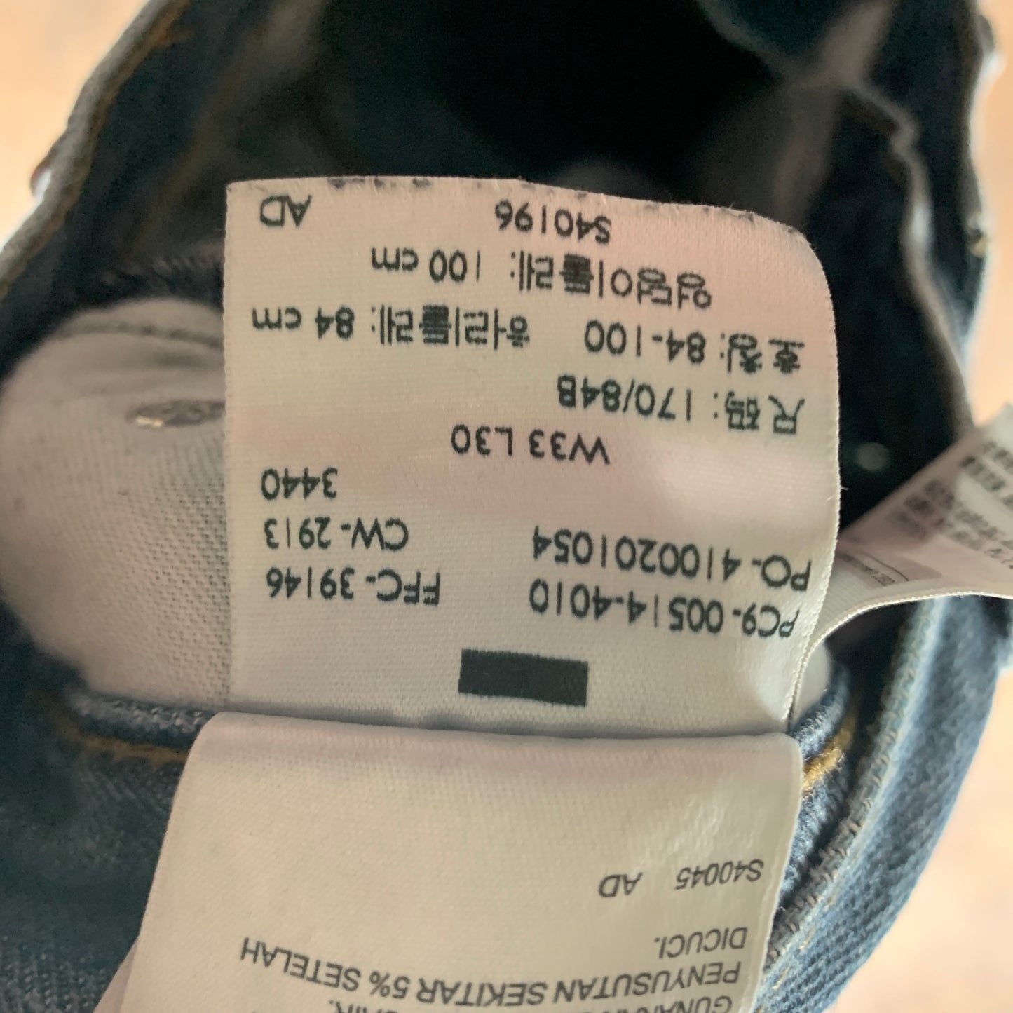 LEVI'S 514 Jeans W33 L30 Mens Regular Fit Straight Blue