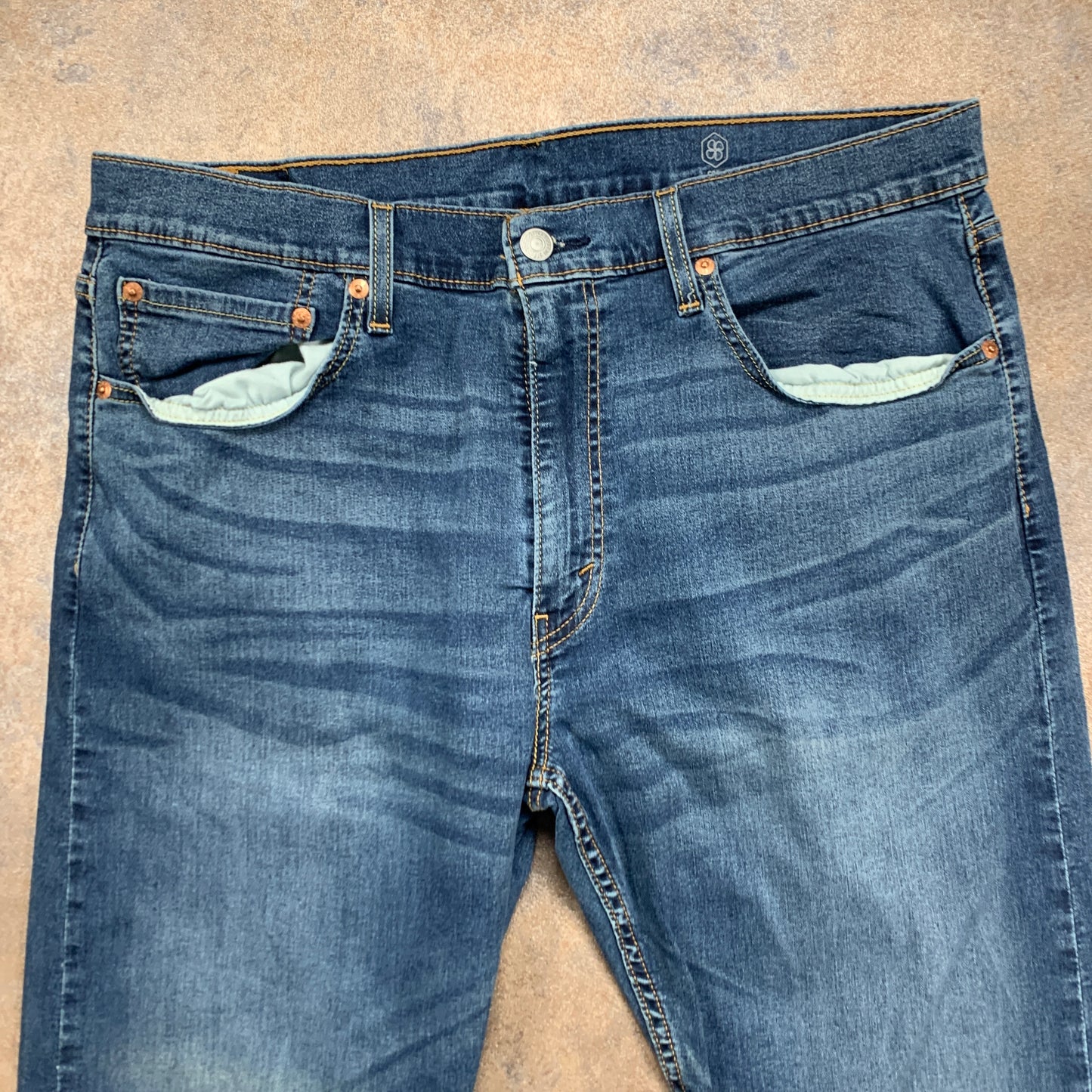 LEVI'S 512 Jeans W36 L33 Mens Slim Fit Tapered Blue