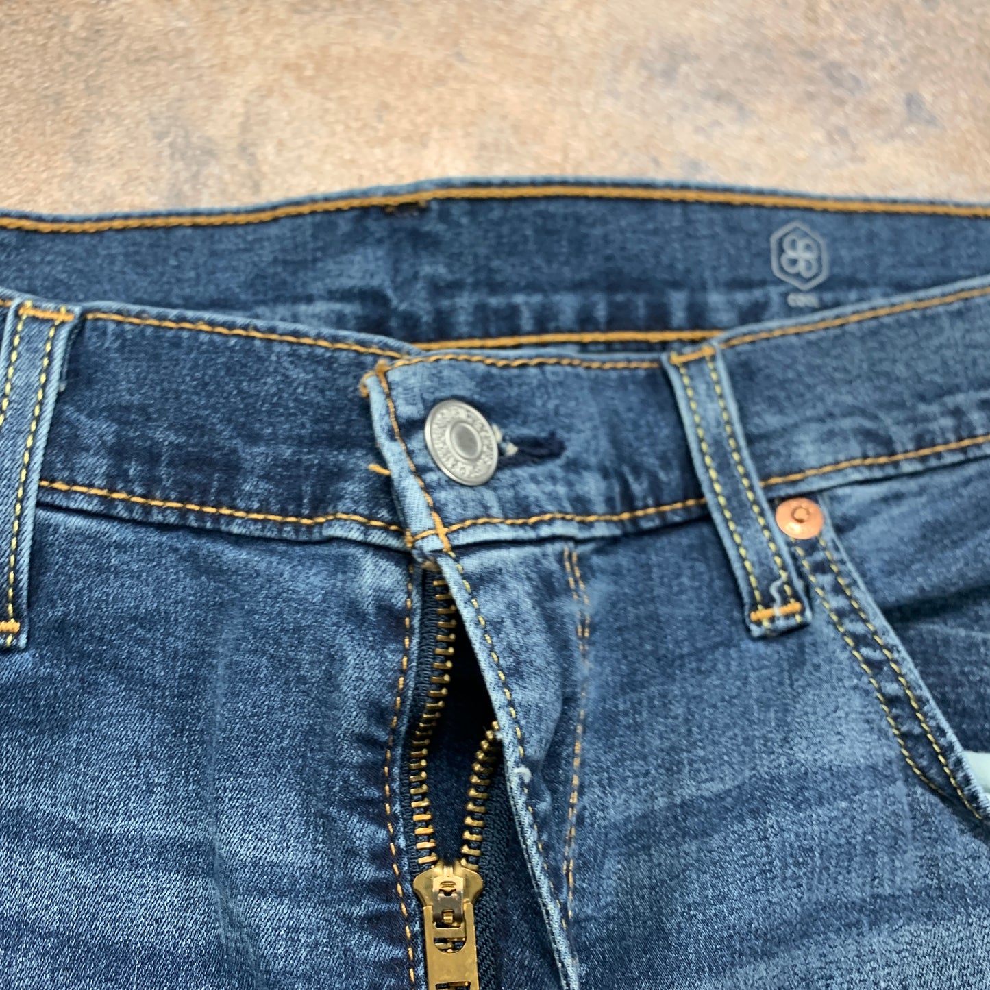 LEVI'S 512 Jeans W36 L33 Mens Slim Fit Tapered Blue