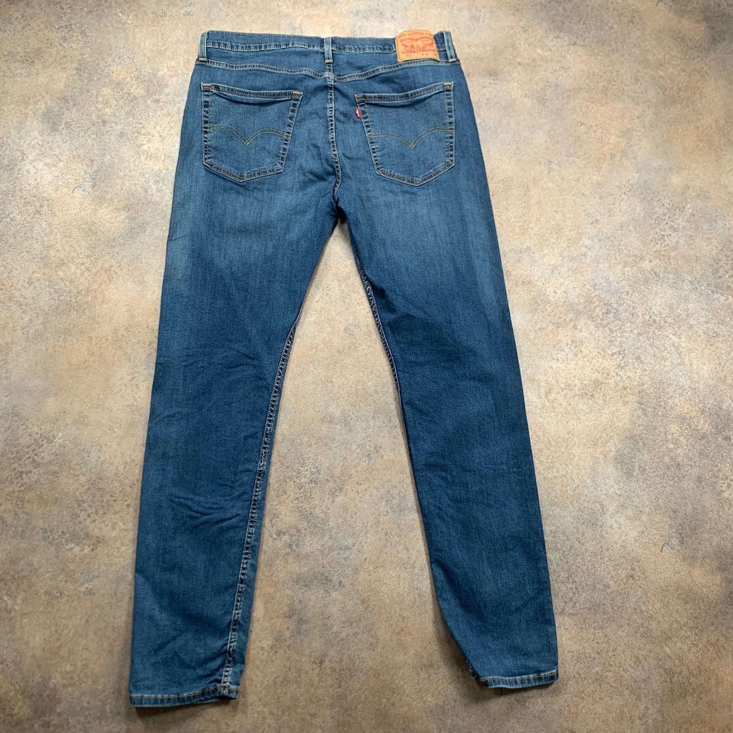 LEVI'S 512 Jeans W36 L33 Mens Slim Fit Tapered Blue