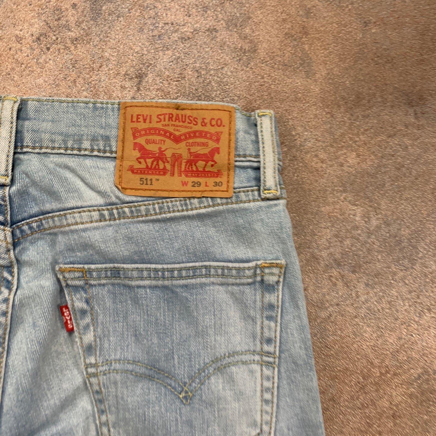 LEVI'S 511 Jeans W29 L30 Mens Slim Fit Blue