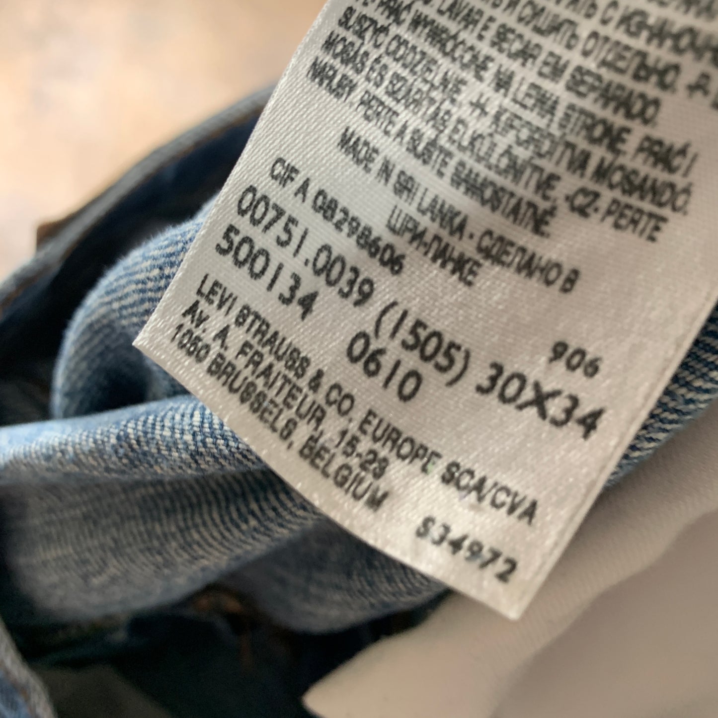Vintage LEVI'S 751 Jeans W30 L33 Mens Regular Fit Straight Blue
