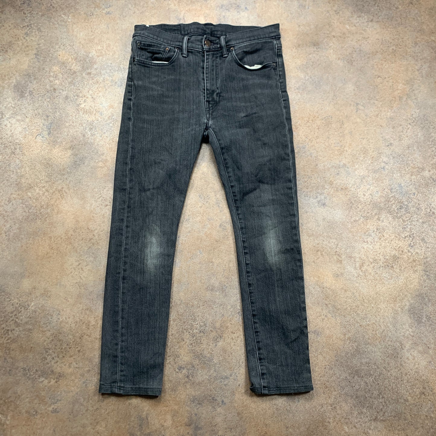 LEVI'S 519 Jeans W32 L26 Mens Skinny Fit Grey