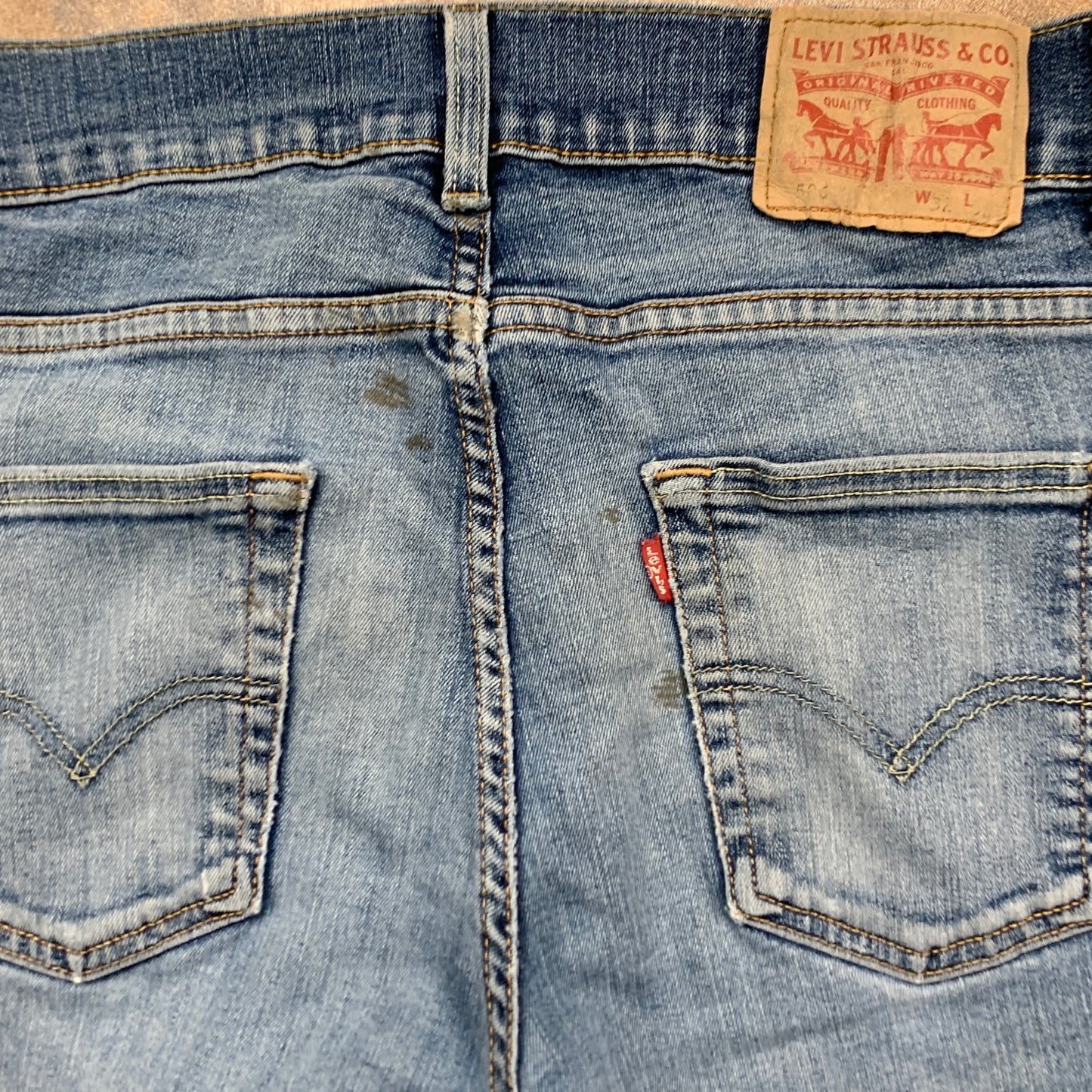 Vintage LEVI'S 506 Jeans W32 L31 Mens Regular Fit Straight Blue