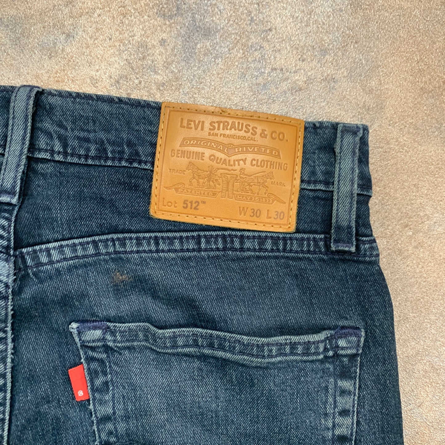 LEVI'S 512 Jeans W30 L29 Mens Slim Fit Tapered Blue