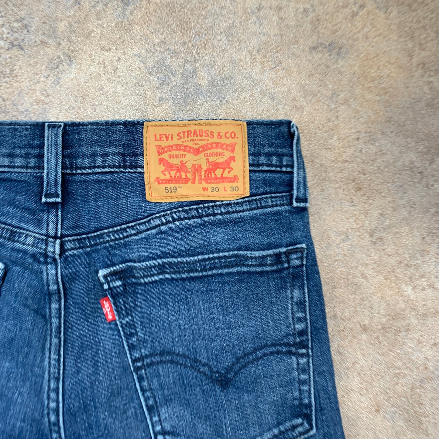 LEVI'S 519 Jeans W30 L29 Mens Skinny Fit Blue