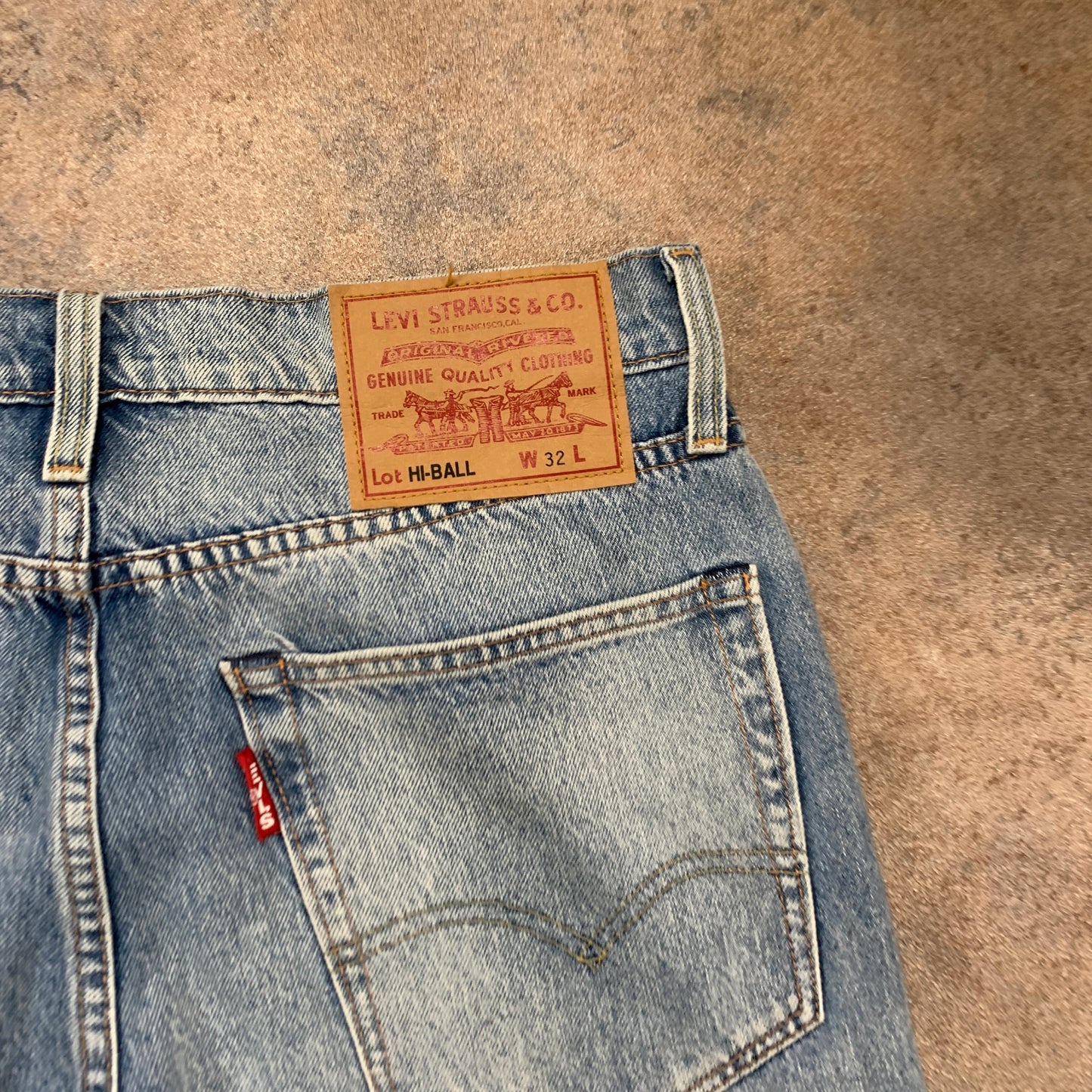LEVI'S HI-BALL Jeans W32 L30 Mens Slim Fit Straight Blue