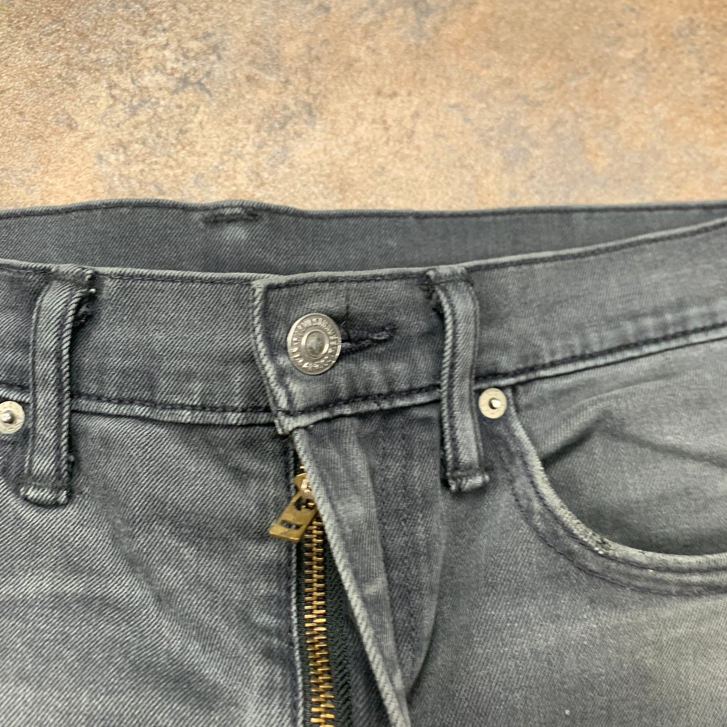 LEVI'S 522 Jeans W34 L30 Mens Slim Fit Tapered Grey