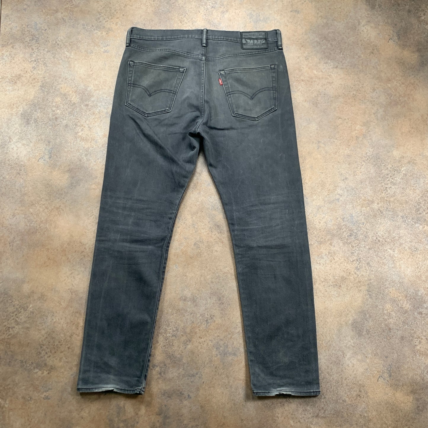 LEVI'S 522 Jeans W34 L30 Mens Slim Fit Tapered Grey