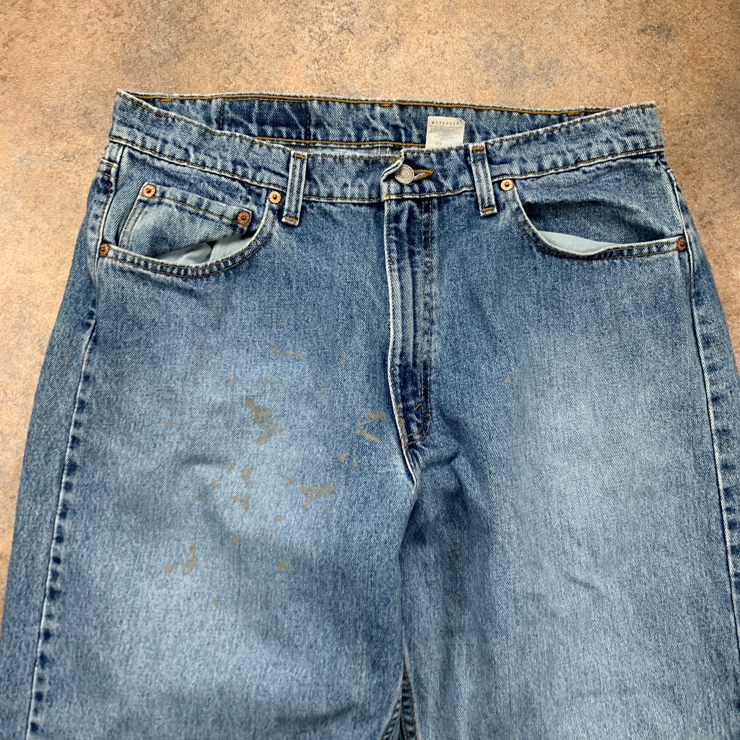 Vintage LEVI'S 565 Jeans W36 L34 Mens Relaxed Fit Wide Leg Blue