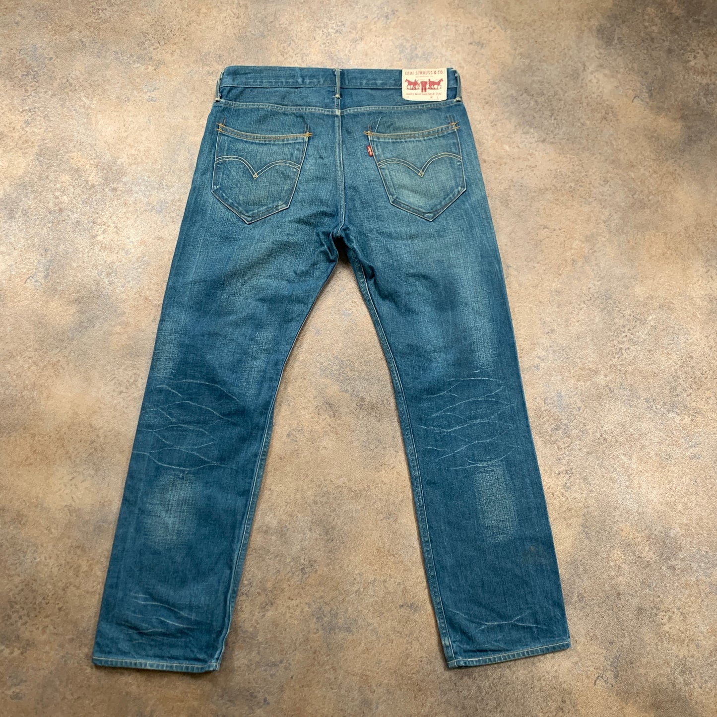 Vintage LEVI'S 504 Jeans W32 L29 Mens Regular Fit Straight Blue