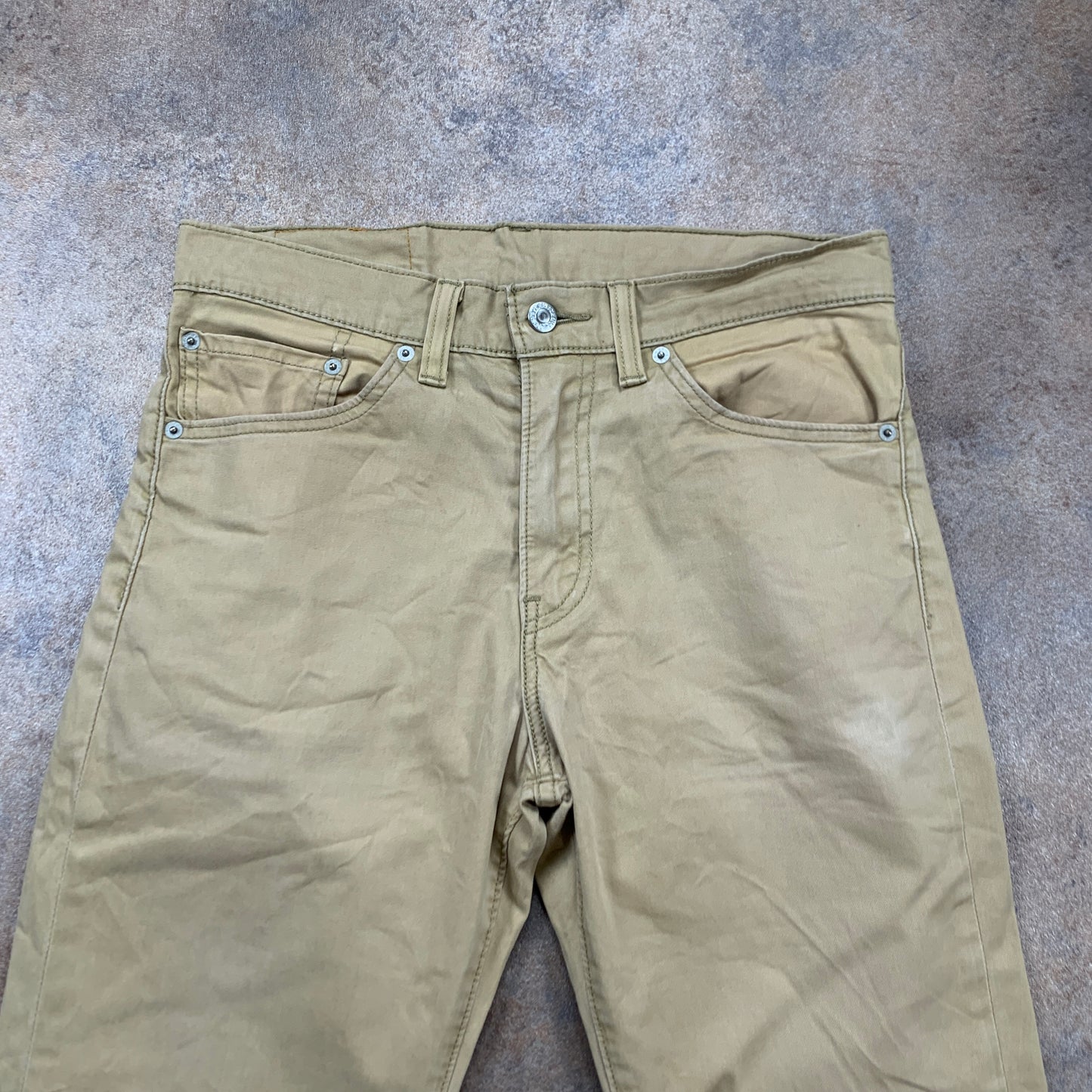 LEVI'S 751 Jeans W30 L28 Mens Regular Fit Straight Beige