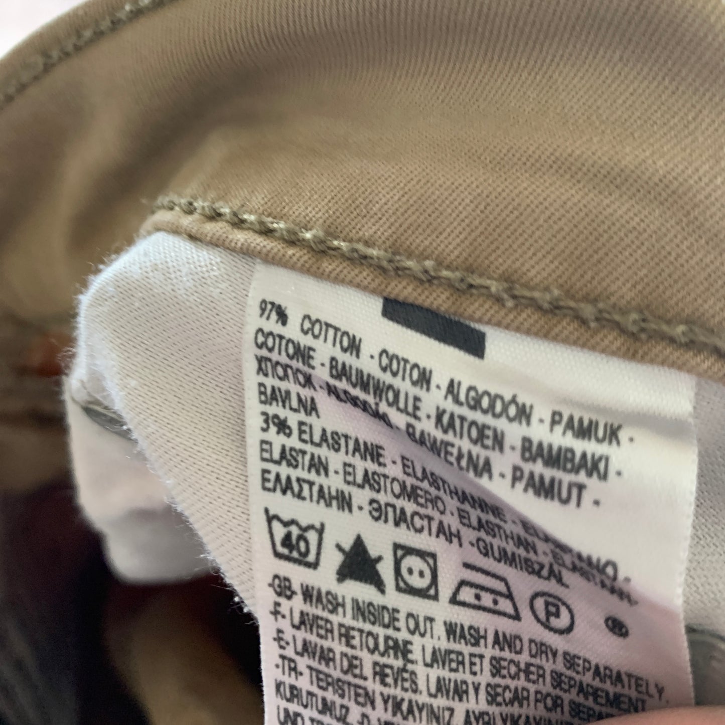 LEVI'S 751 Jeans W30 L28 Mens Regular Fit Straight Beige