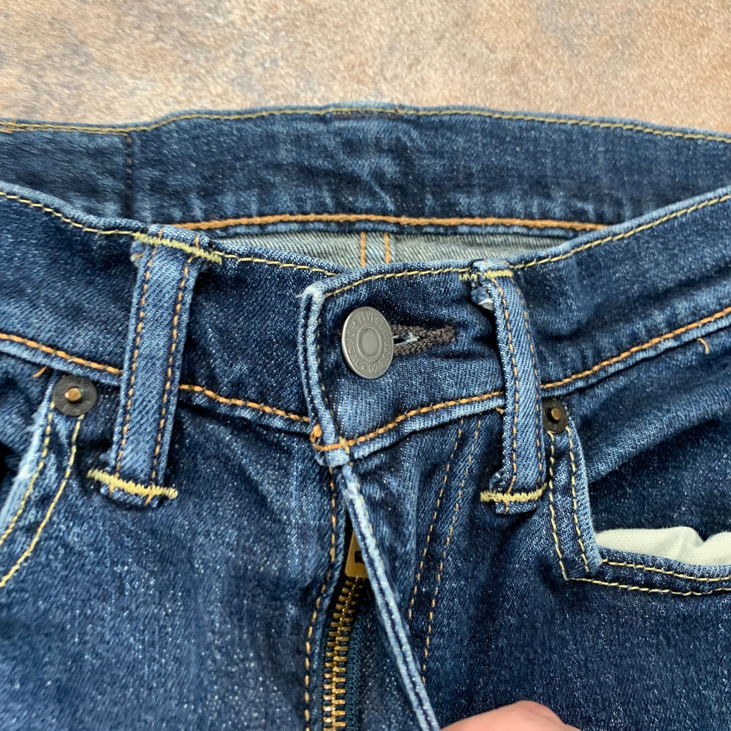 LEVI'S 519 Jeans W29 L30 Mens Skinny Fit Blue