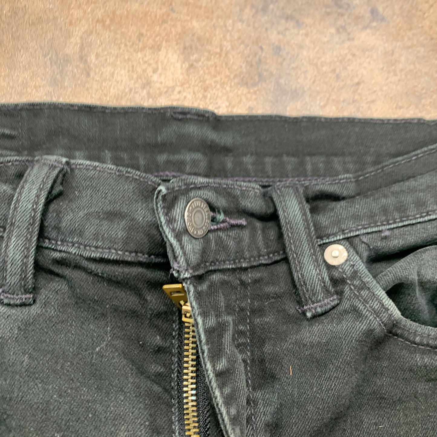 LEVI'S 510 Jeans W32 L31 Mens Skinny Fit Black