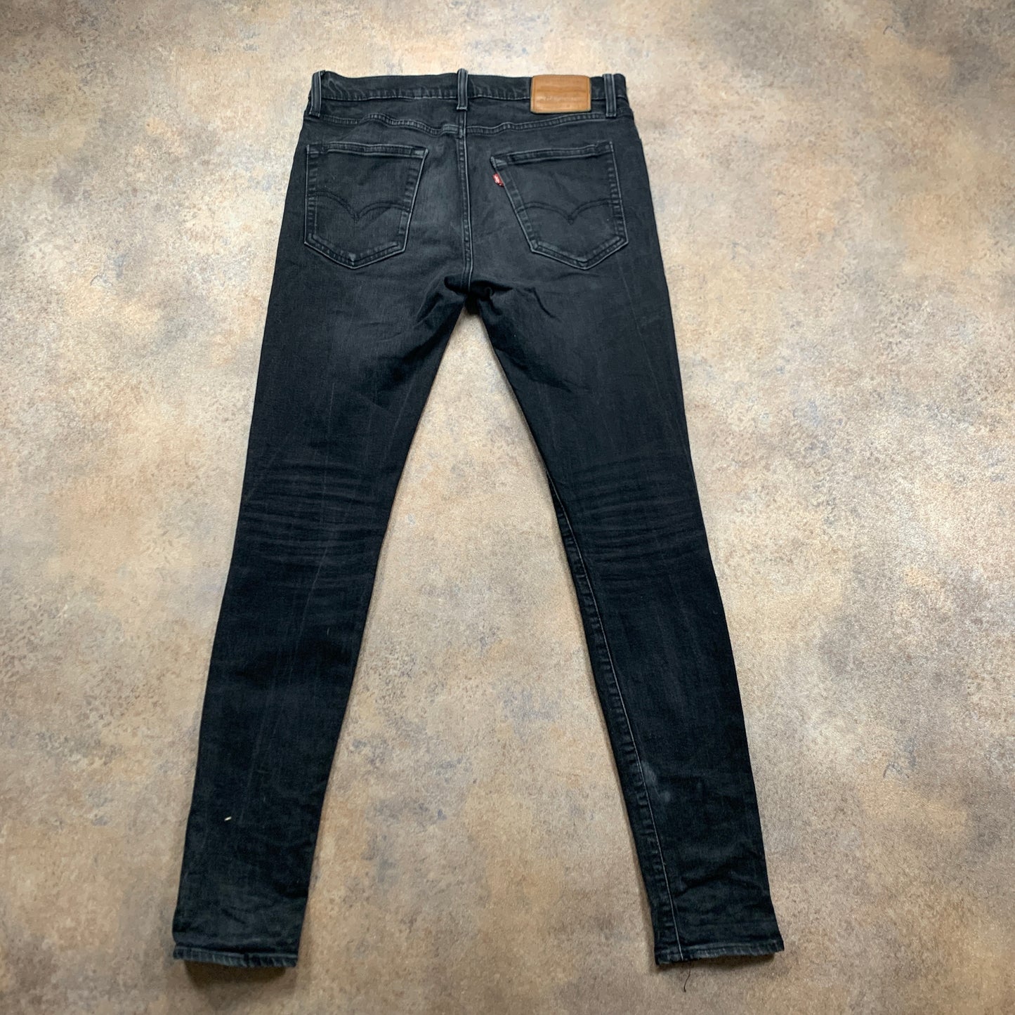 LEVI'S Skinny Tapered Jeans W34 L33 Mens Grey