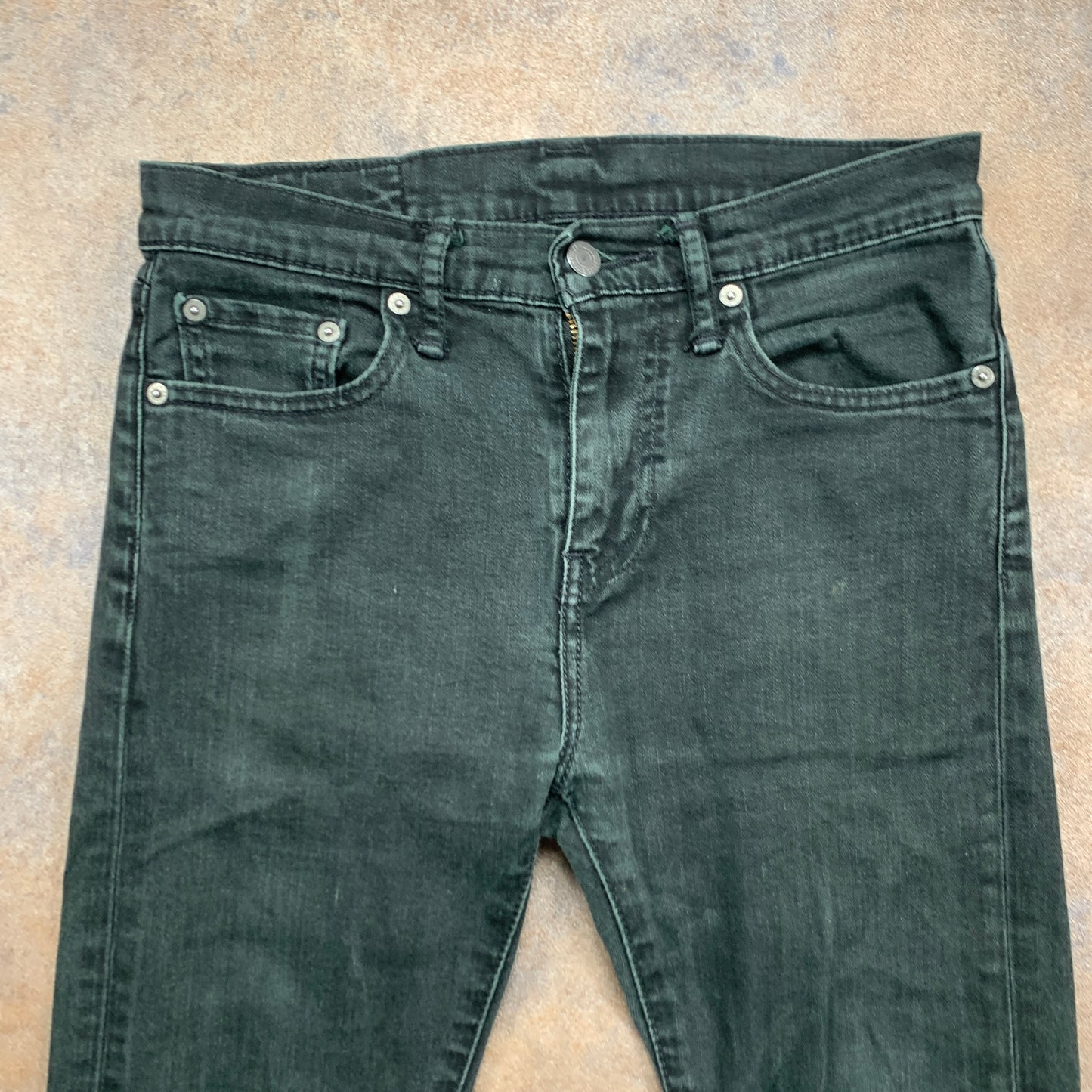 LEVI'S 510 Jeans W28 L30 Mens Skinny Fit Green