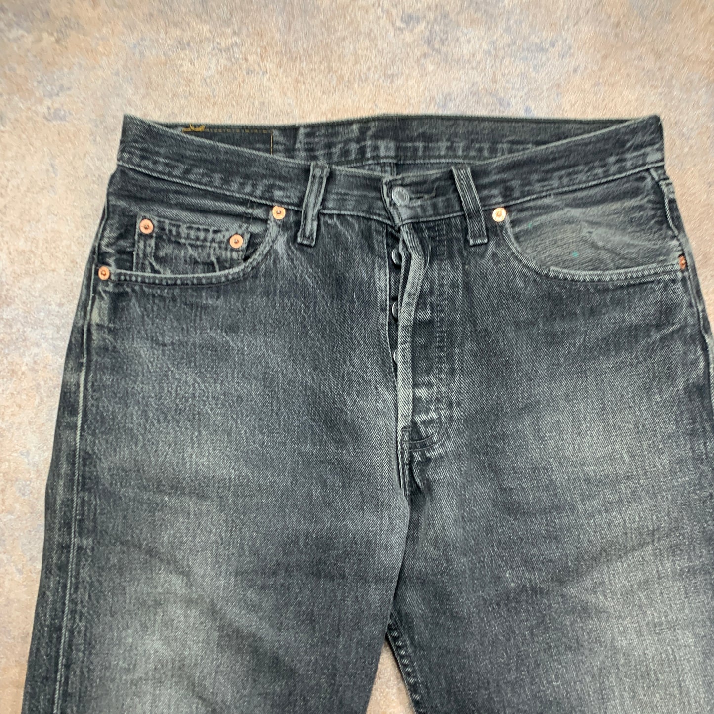 Vintage LEVI'S 501 Jeans W32 L31 Mens Regular Fit Straight Grey